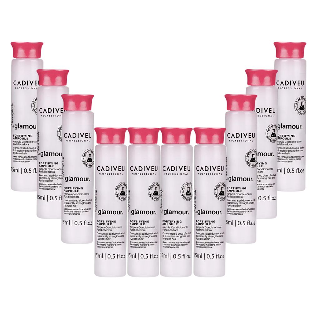 Kit Cadiveu Glamour Essentials Ampola Capilar 10 x 15 ml