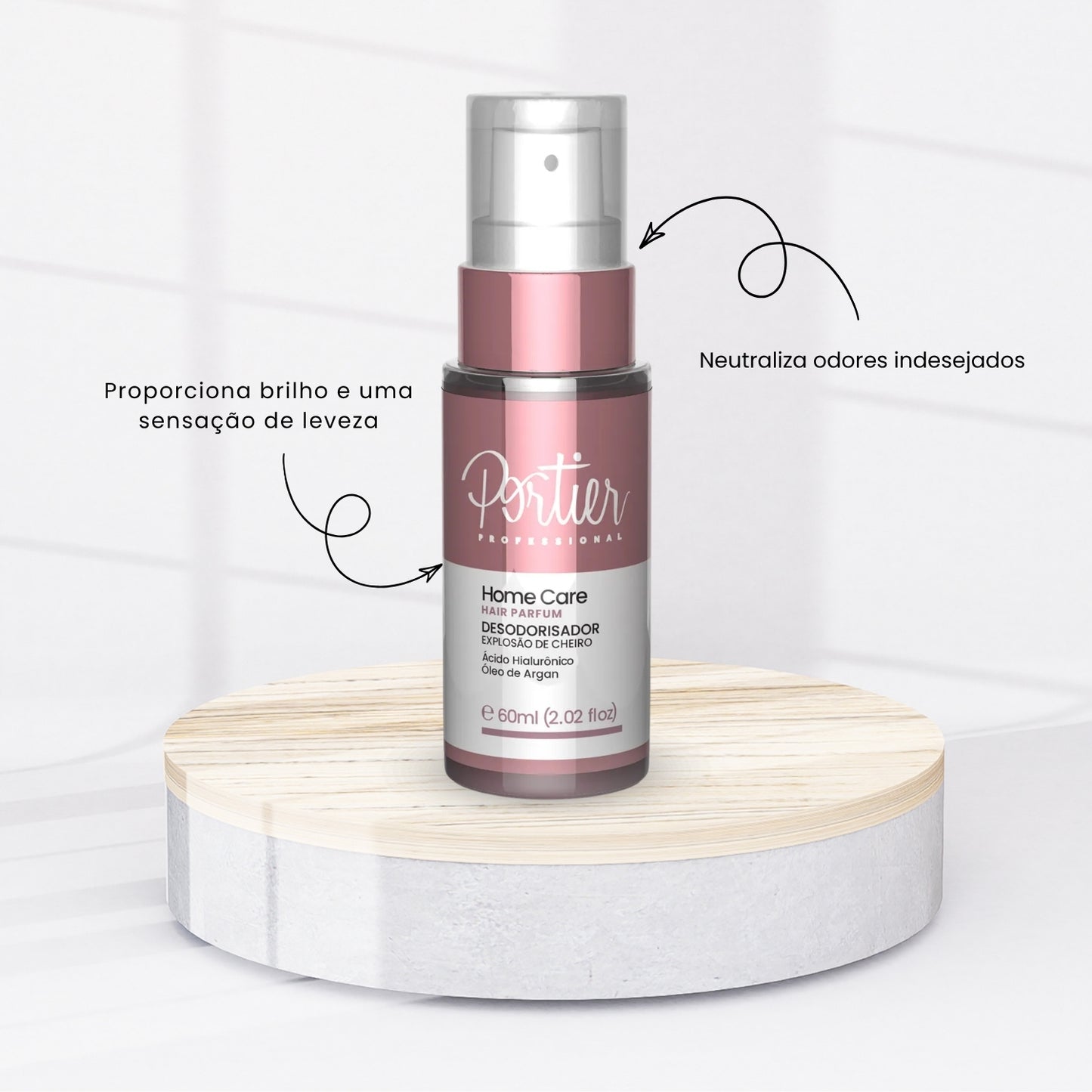 Portier Desodorisador Perfume de Cabelo 60 ml