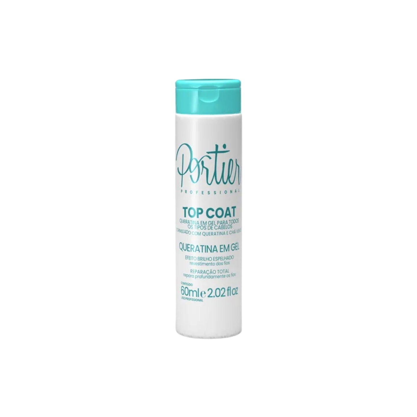 Portier Top Coat Queratina em Gel 60 ml