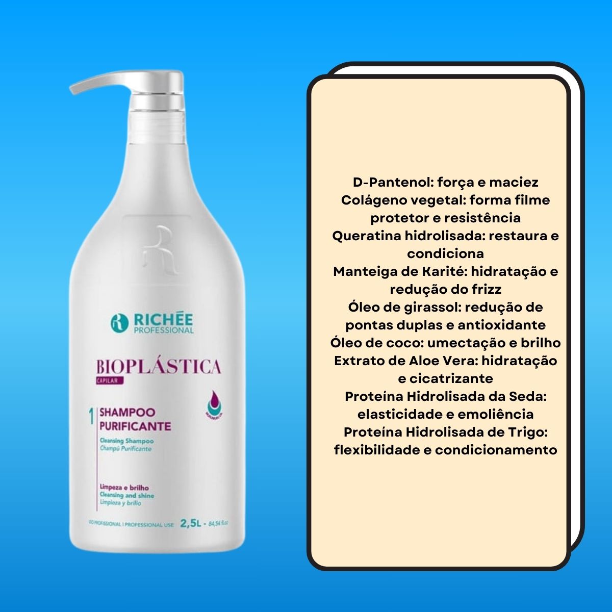 Shampoo Richée Bioplástica 2,5L