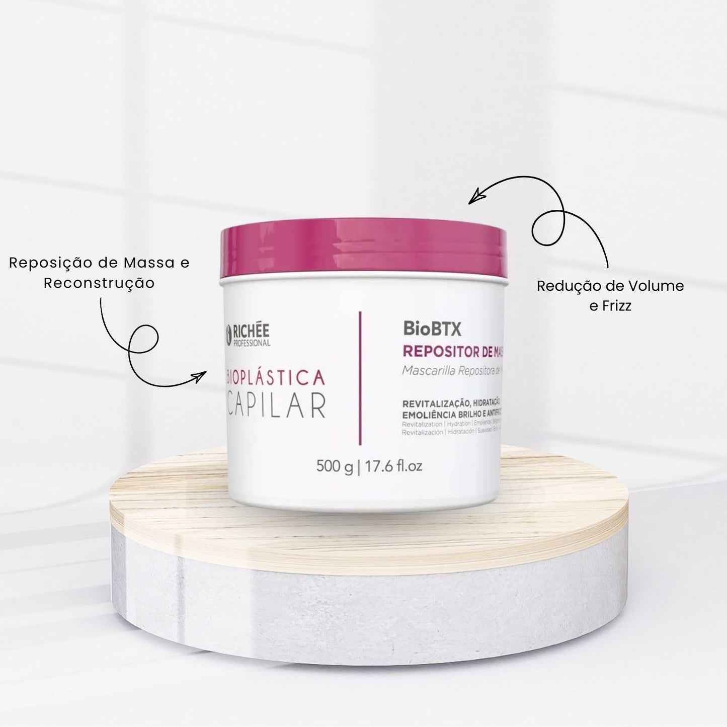 Botox Capilar Capilar Richée Bioplástica BioBTX Máscara Repositora 500 g