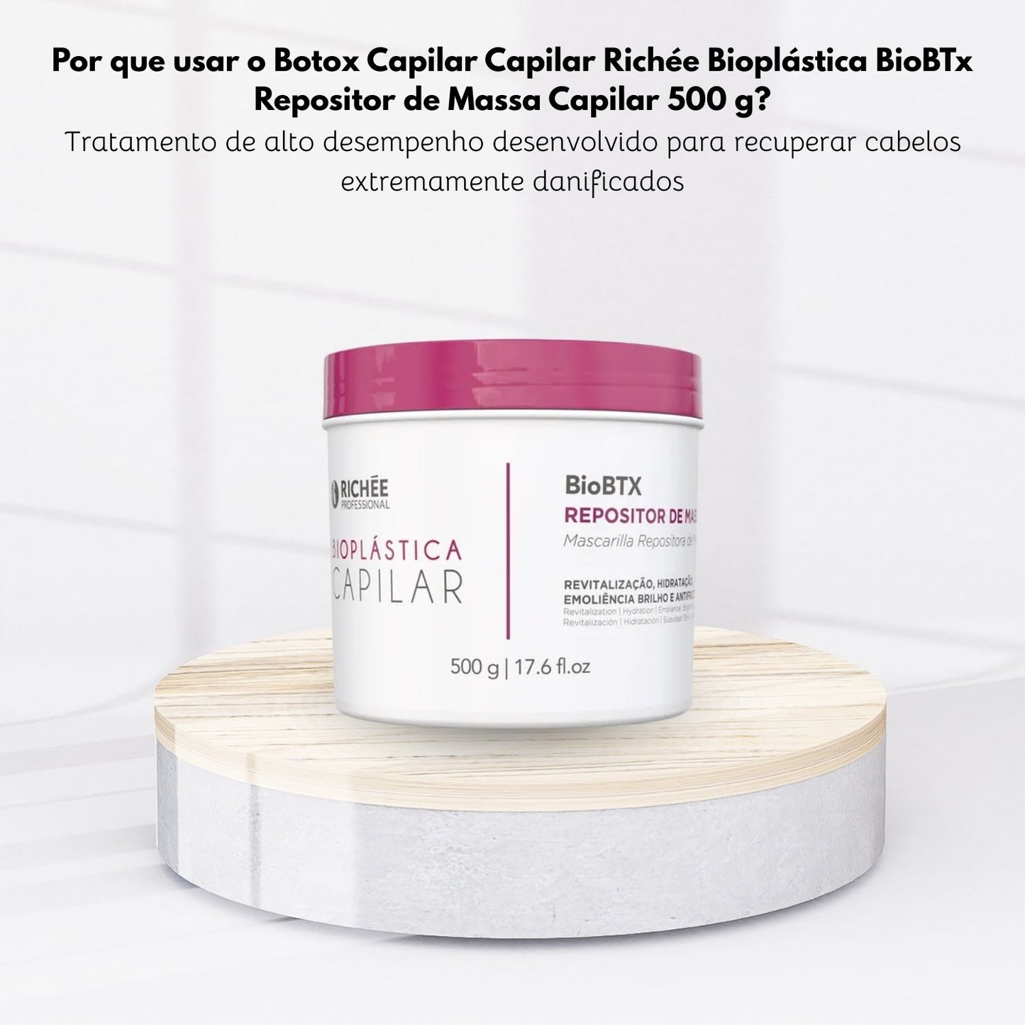 Botox Capilar Capilar Richée Bioplástica BioBTX Máscara Repositora 500 g