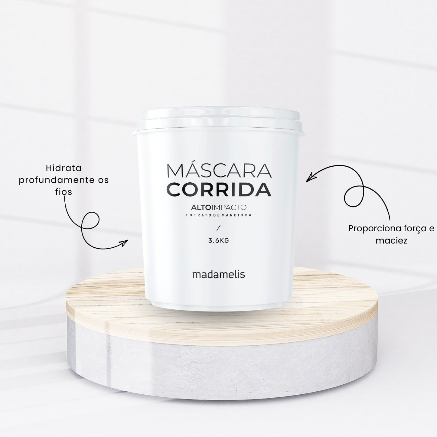 Máscara Madamelis Corrida Alto Impacto 3,6 Kg