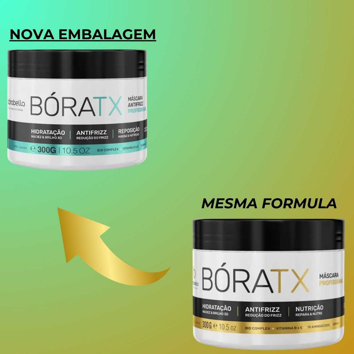 Botox Capilar Capilar Bórabella Boratx Máscara 300 g