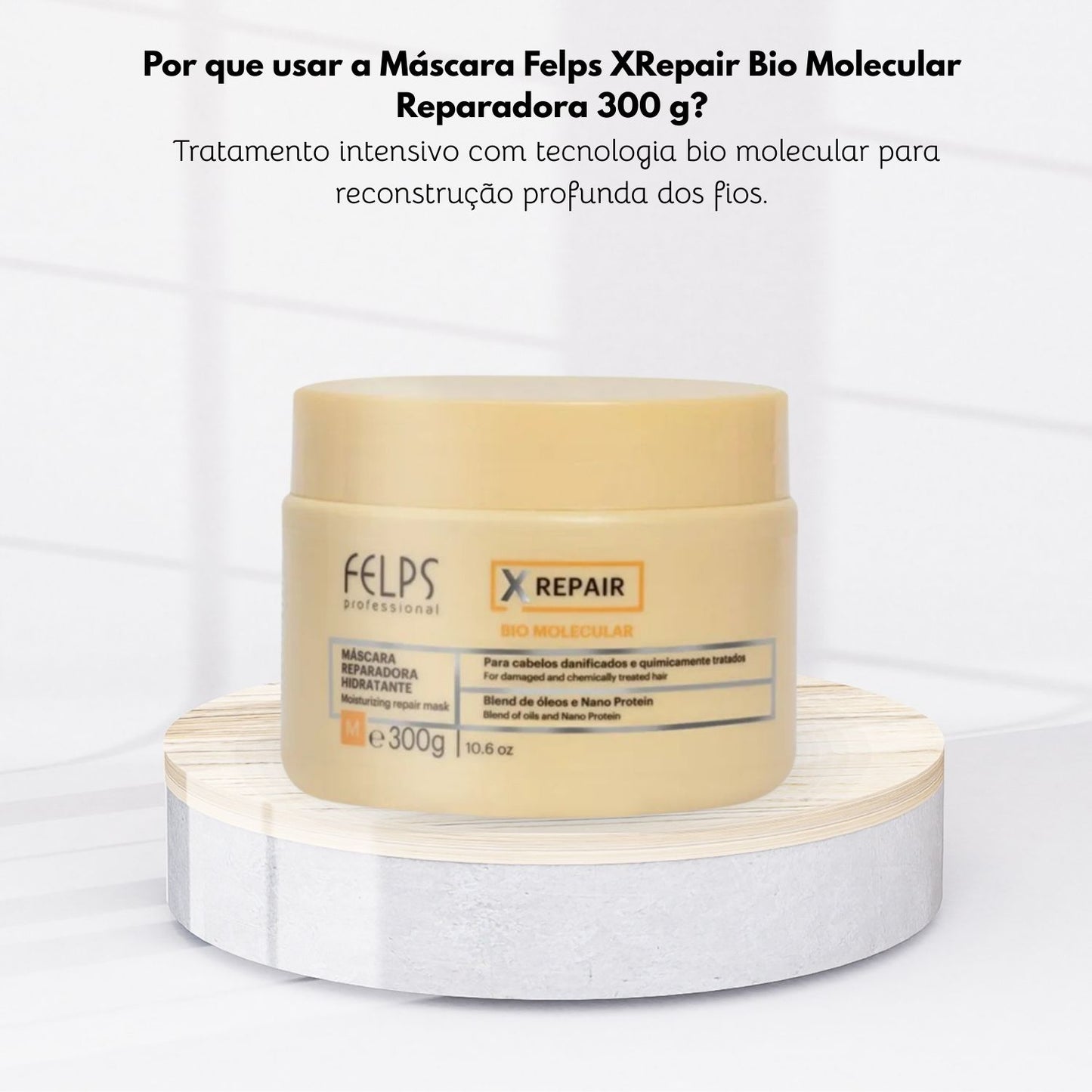 Máscara Felps XRepair Bio Molecular Reparadora 300 g