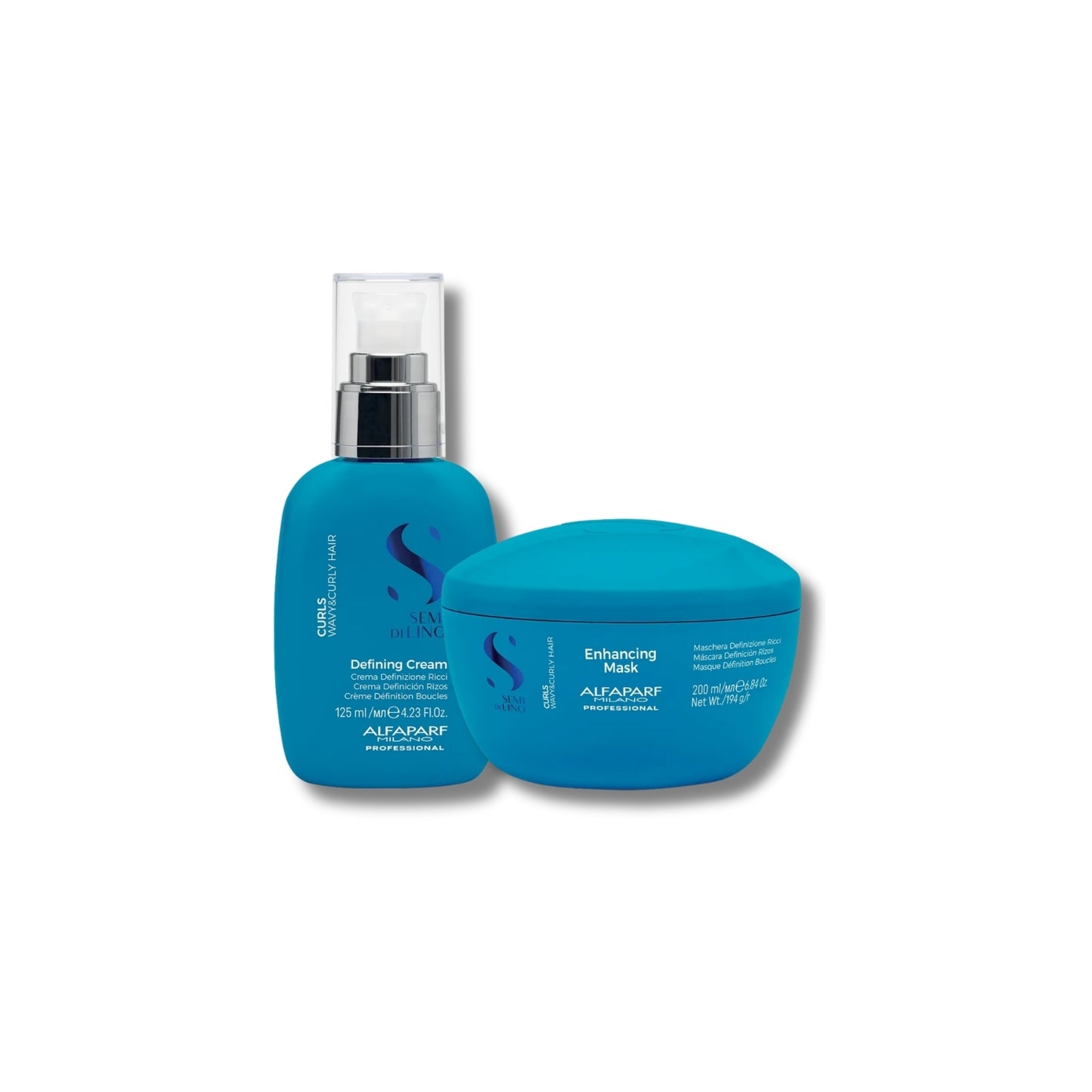 Kit Alfaparf Semi di Lino Curls Máscara e Ativador de Cachos
