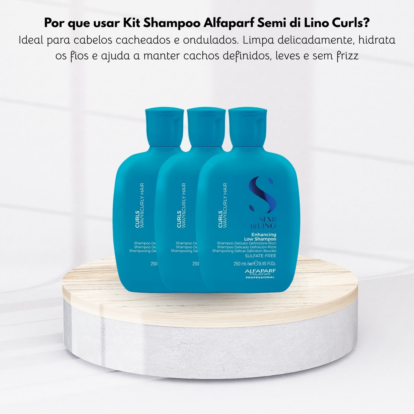 Kit Alfaparf Semi di Lino Curls 3 Shampoo 250 ml