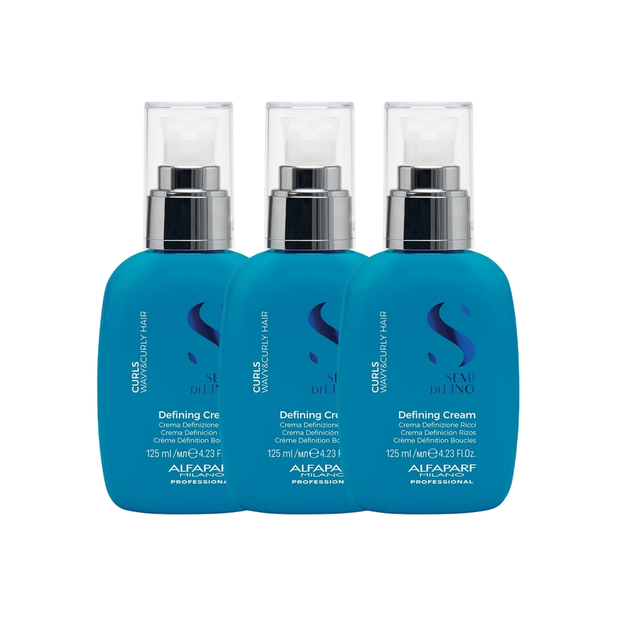 Kit Alfaparf Semi di Lino Curls 3 Ativadores de Cachos para Cabelo Cacheado 125 ml