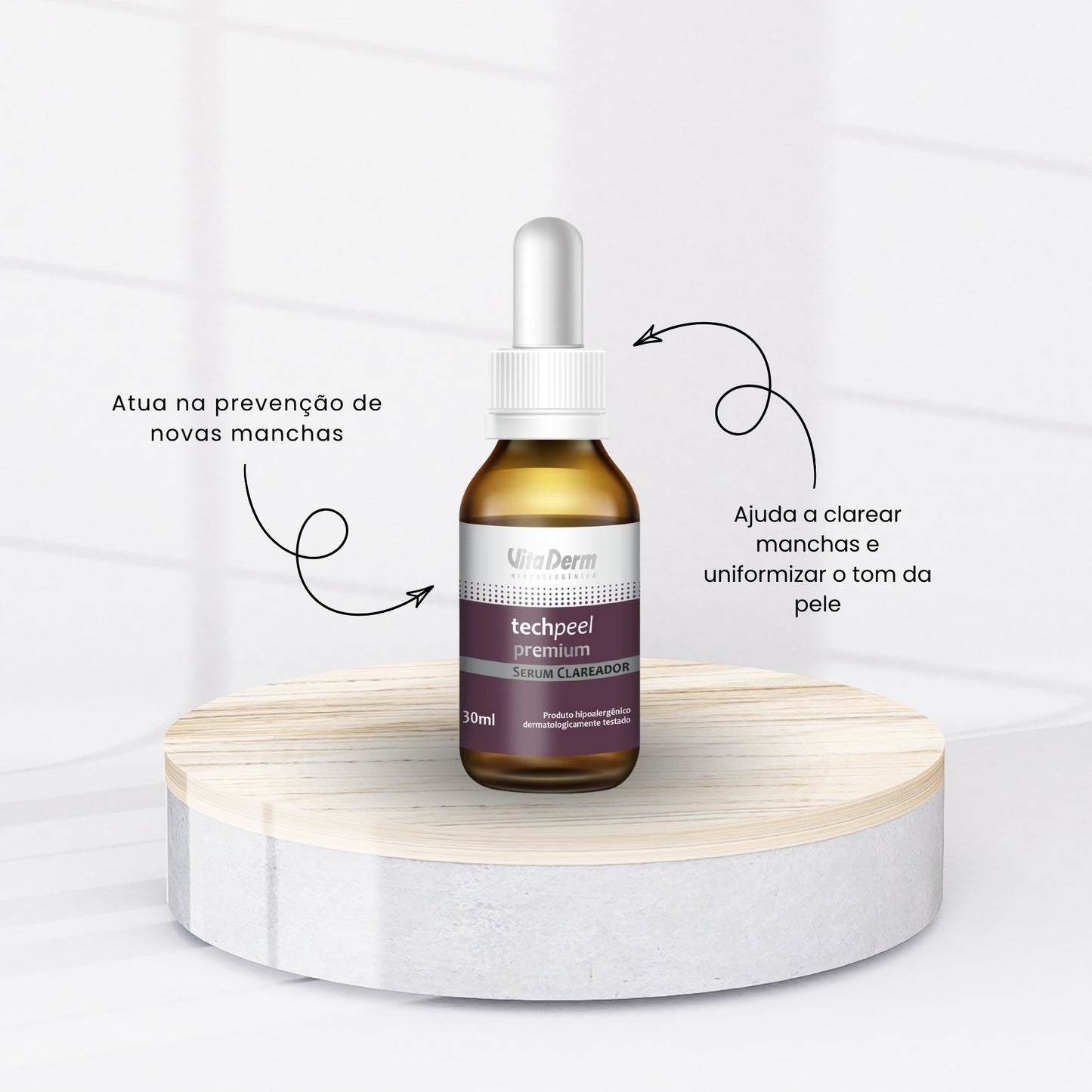 Vita Derm Tech Peel Sérum Clareador de Manchas 30 ml