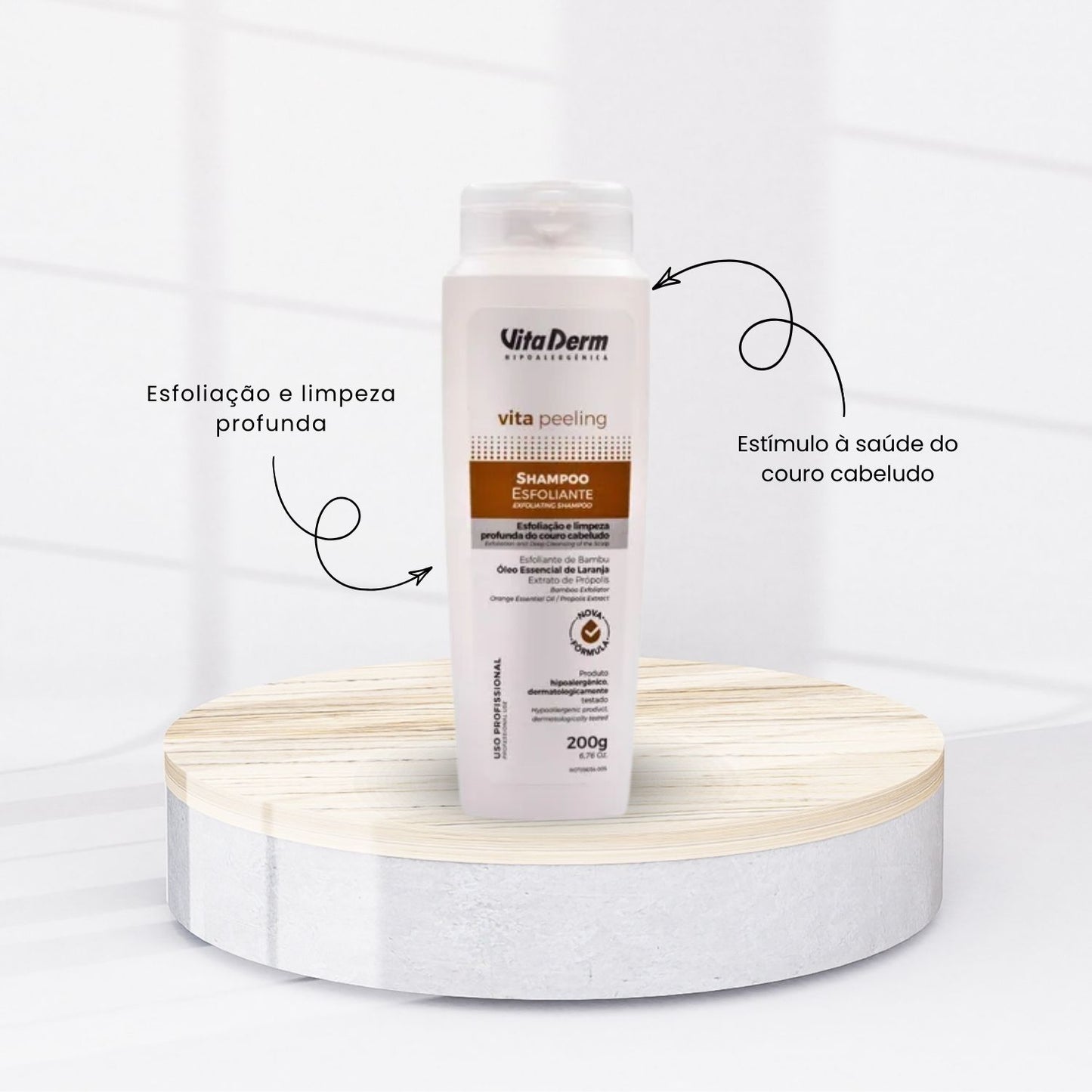 Shampoo Vita Derm Vita Peeling Esfoliante 200 g