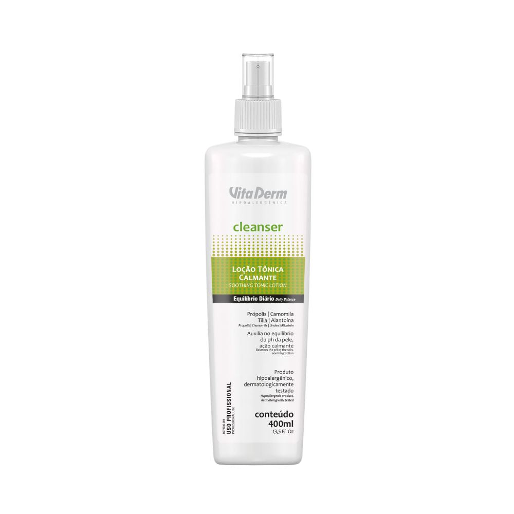 Vita Derm Cleanser Loção Tônica Calmante 400 ml