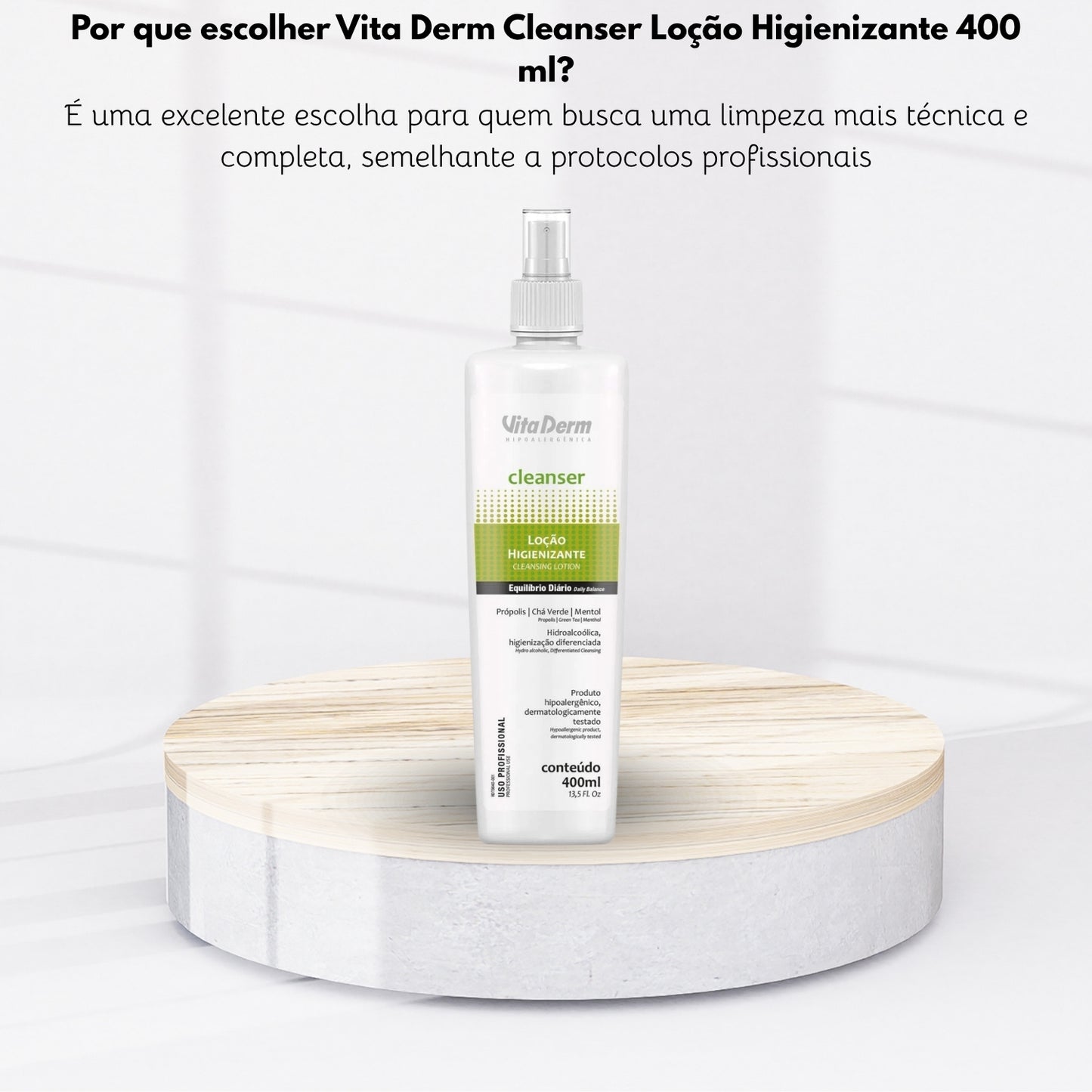 Vita Derm Cleanser Loção Higienizante 400 ml
