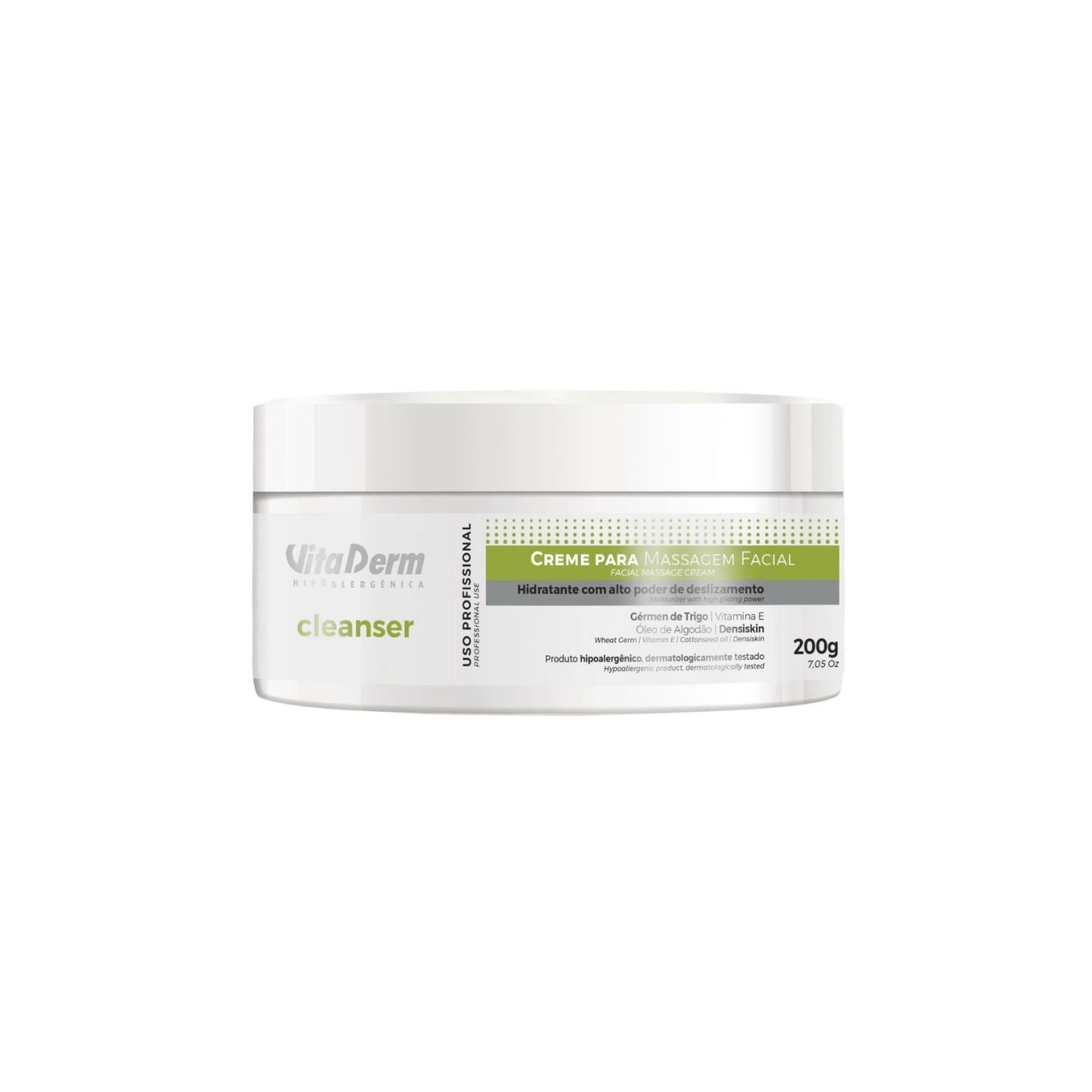 Vita Derm Cleanser Creme para Massagem Facial 200 g