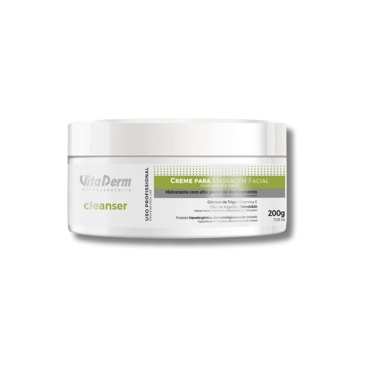 Vita Derm Cleanser Creme para Massagem Facial 200 g
