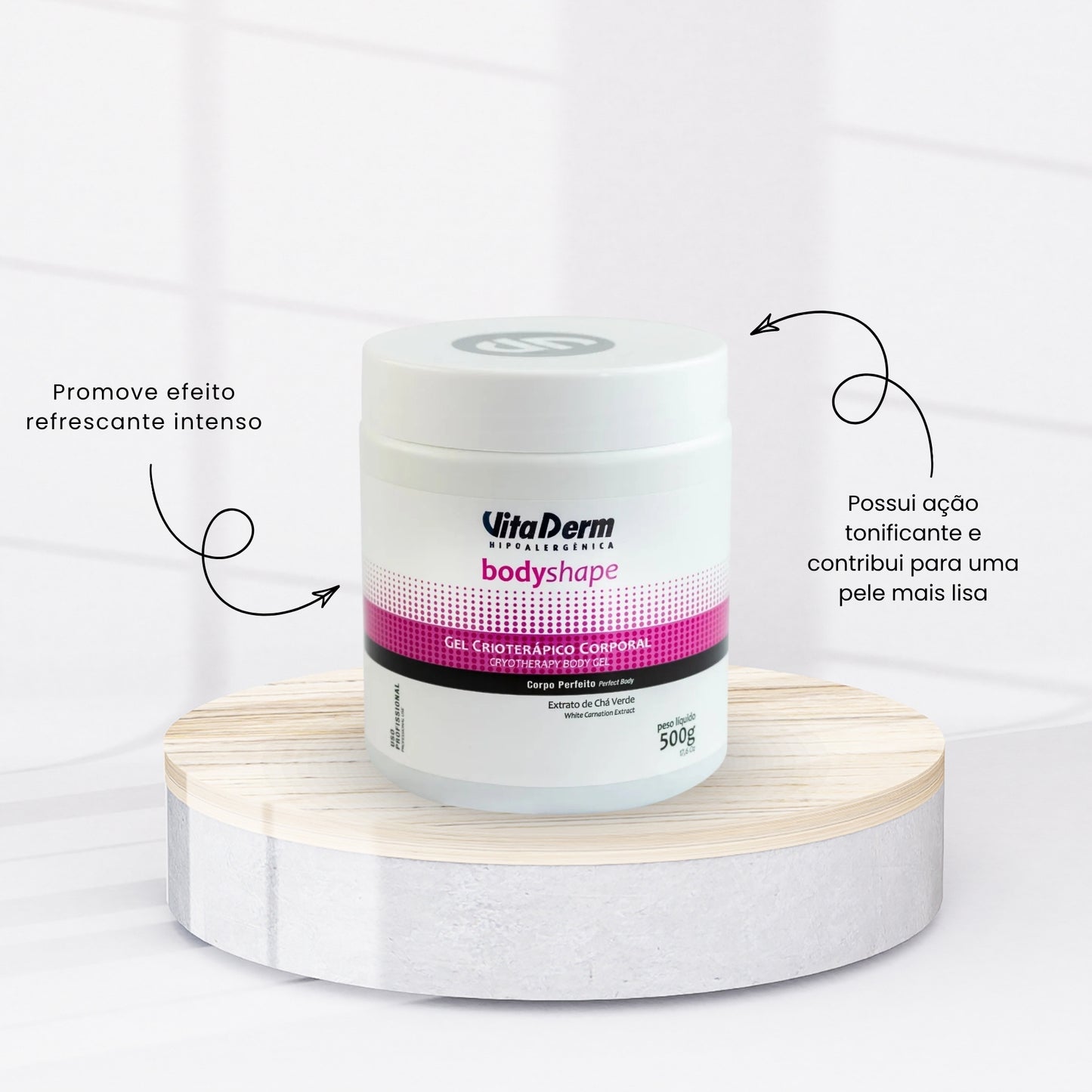 Vita Derm Body Shape Gel Crioterápico Corporal 500 g