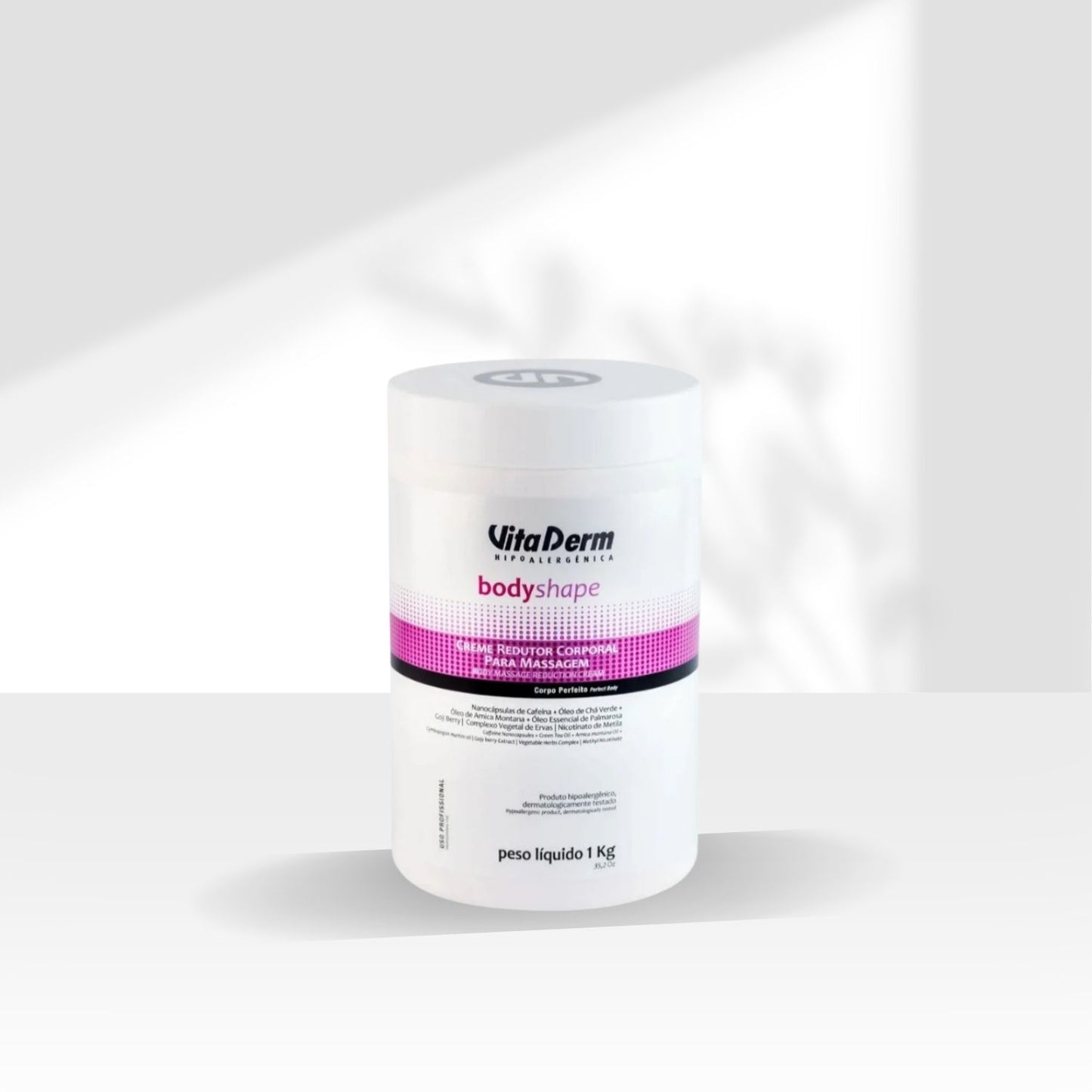 Vita Derm Body Shape Creme Redutor Corporal para Massagem 1 Kg