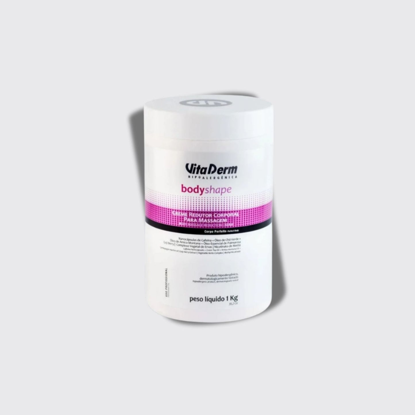 Vita Derm Body Shape Creme Redutor Corporal para Massagem 1 Kg