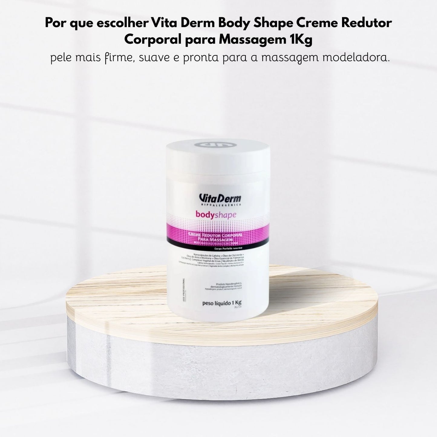 Vita Derm Body Shape Creme Redutor Corporal para Massagem 1 Kg