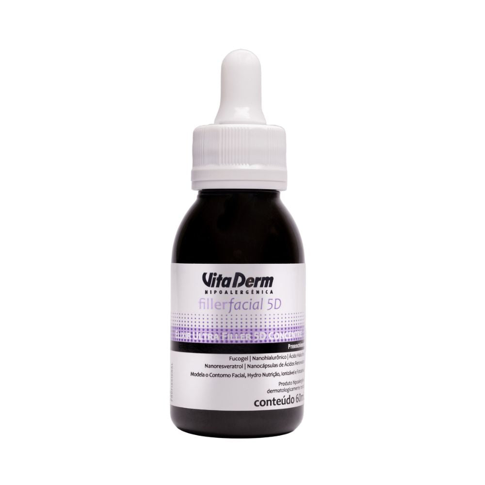 Vita Derm Filler 5D Elixir Ultra Concentré Facial com Ácido Hialurônico 60 ml