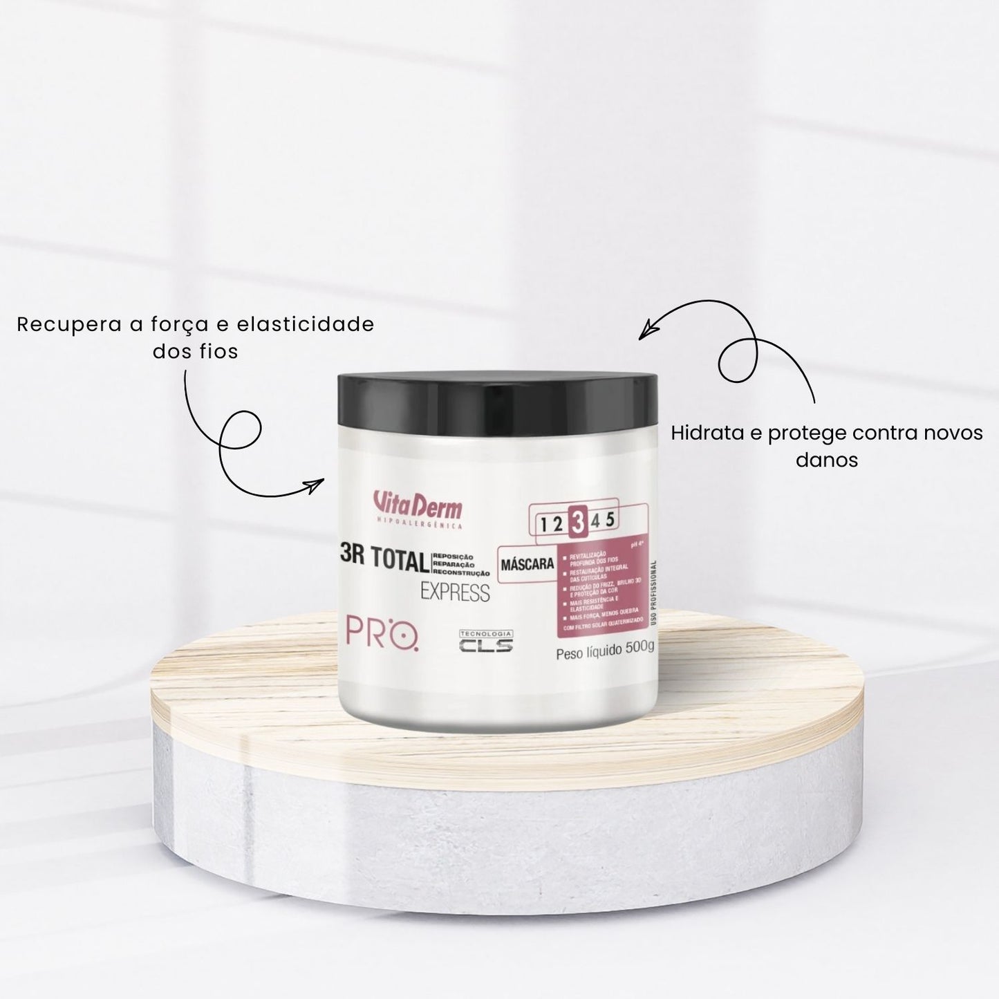Máscara Vita Derm 3R Total Express 500 g