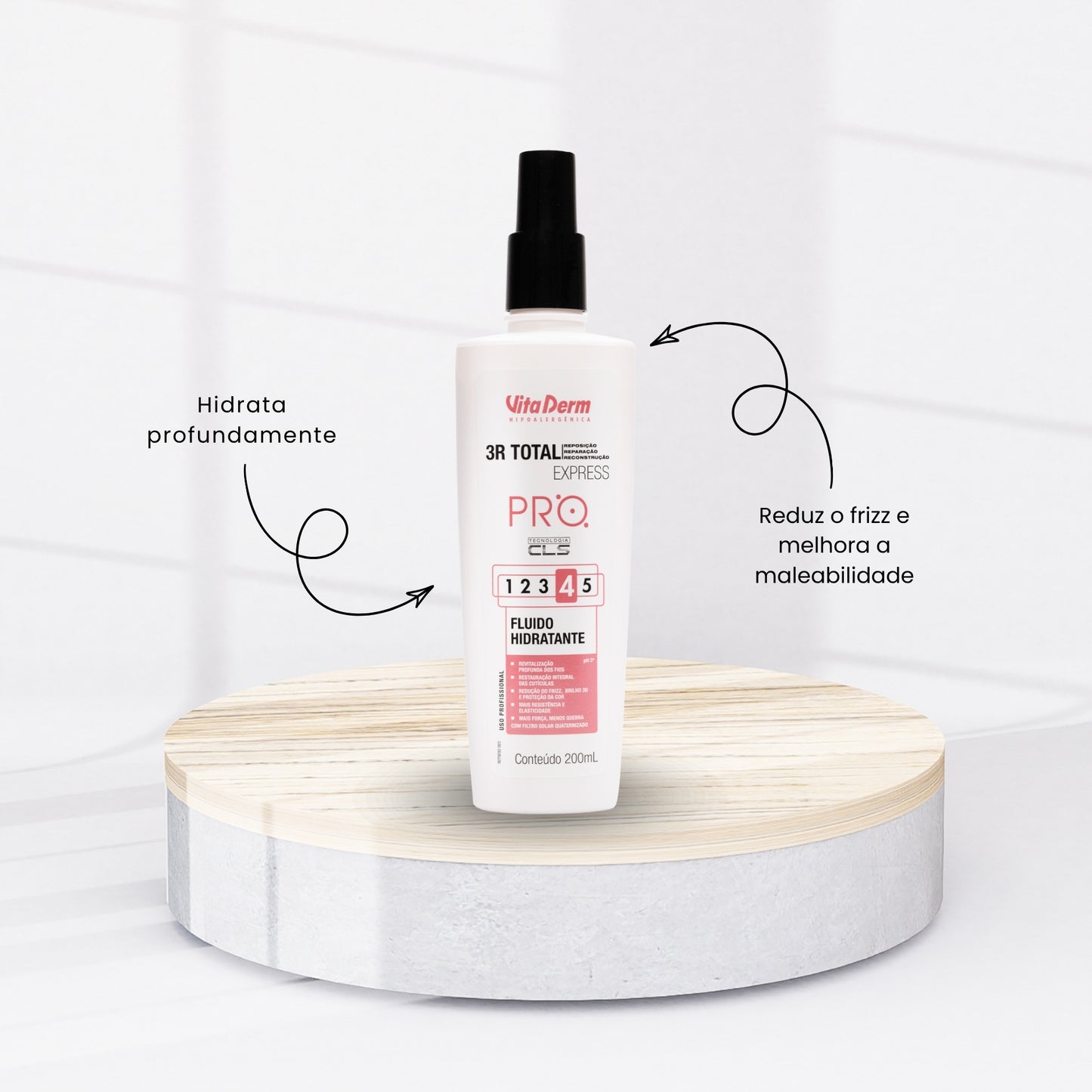 Vita Derm 3R Total Express Fluido Hidratante 200 g