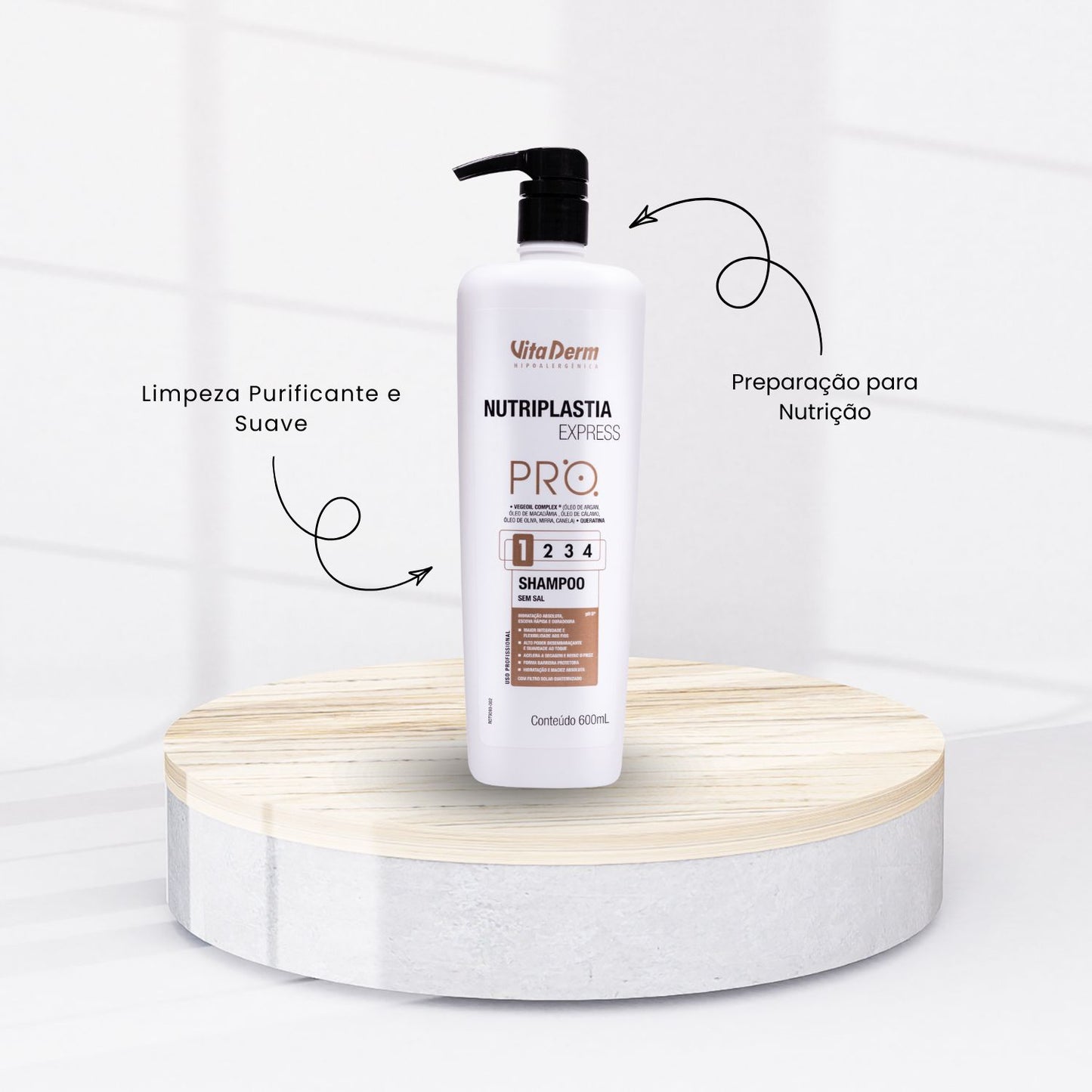 Shampoo Vita Derm Nutriplastia Express 600 ml