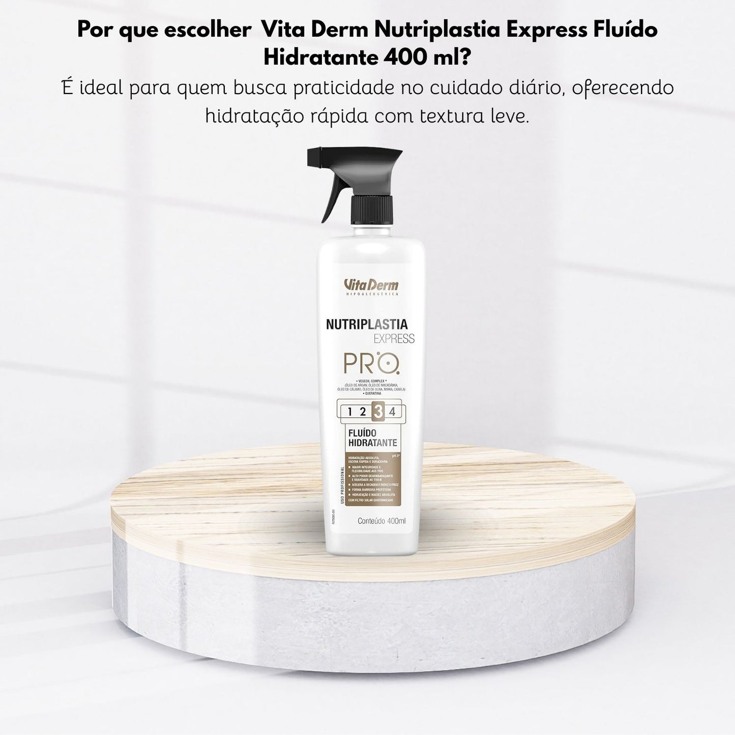 Vita Derm Nutriplastia Express Fluído Hidratante 400 ml