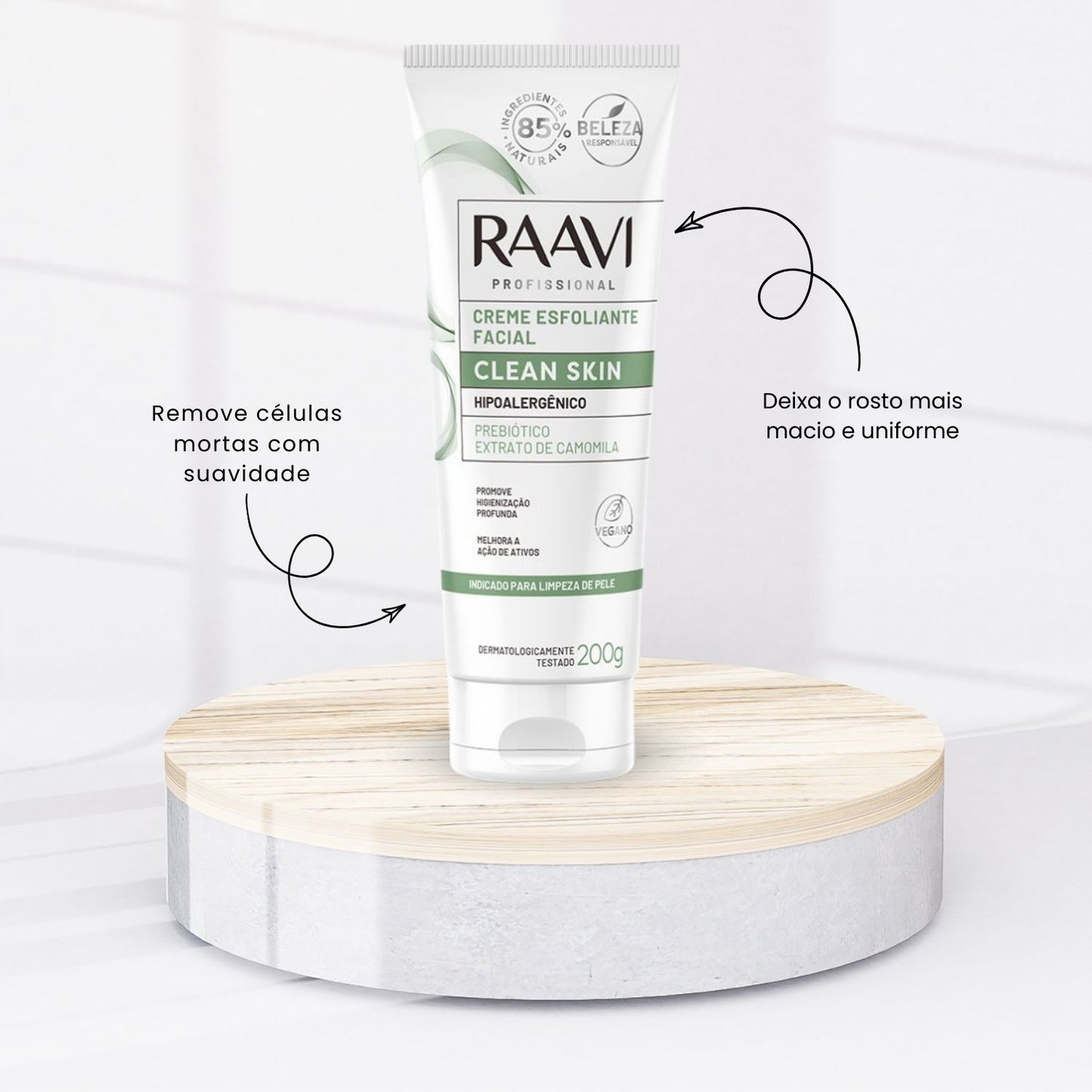 Raavi Clean Skin Creme Esfoliante Facial 200 g