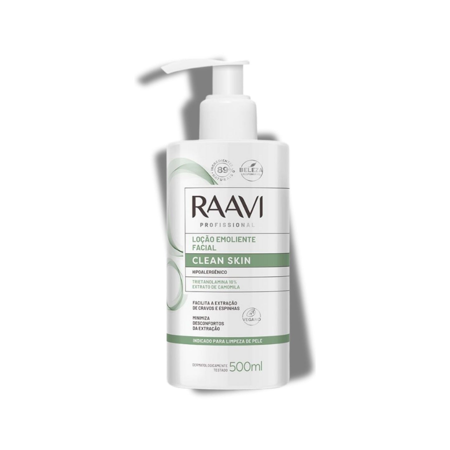 Raavi Clean Skin Loção Emoliente Facial 500 ml