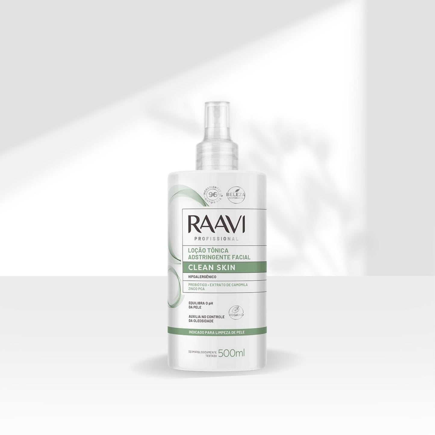 Raavi Clean Skin Loção Tônica Adstringente Facial 500 ml
