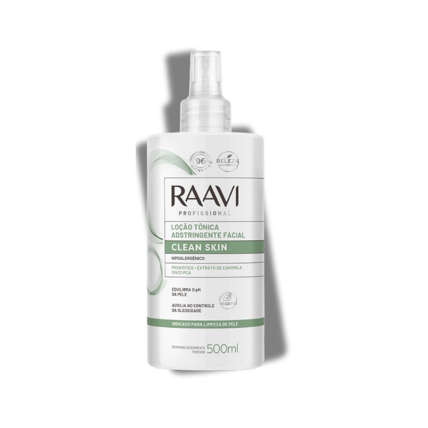 Raavi Clean Skin Loção Tônica Adstringente Facial 500 ml