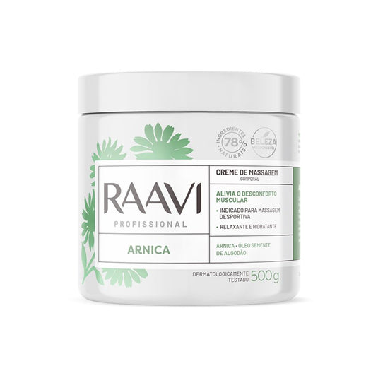 Raavi Creme de Massagem Arnica 500 g