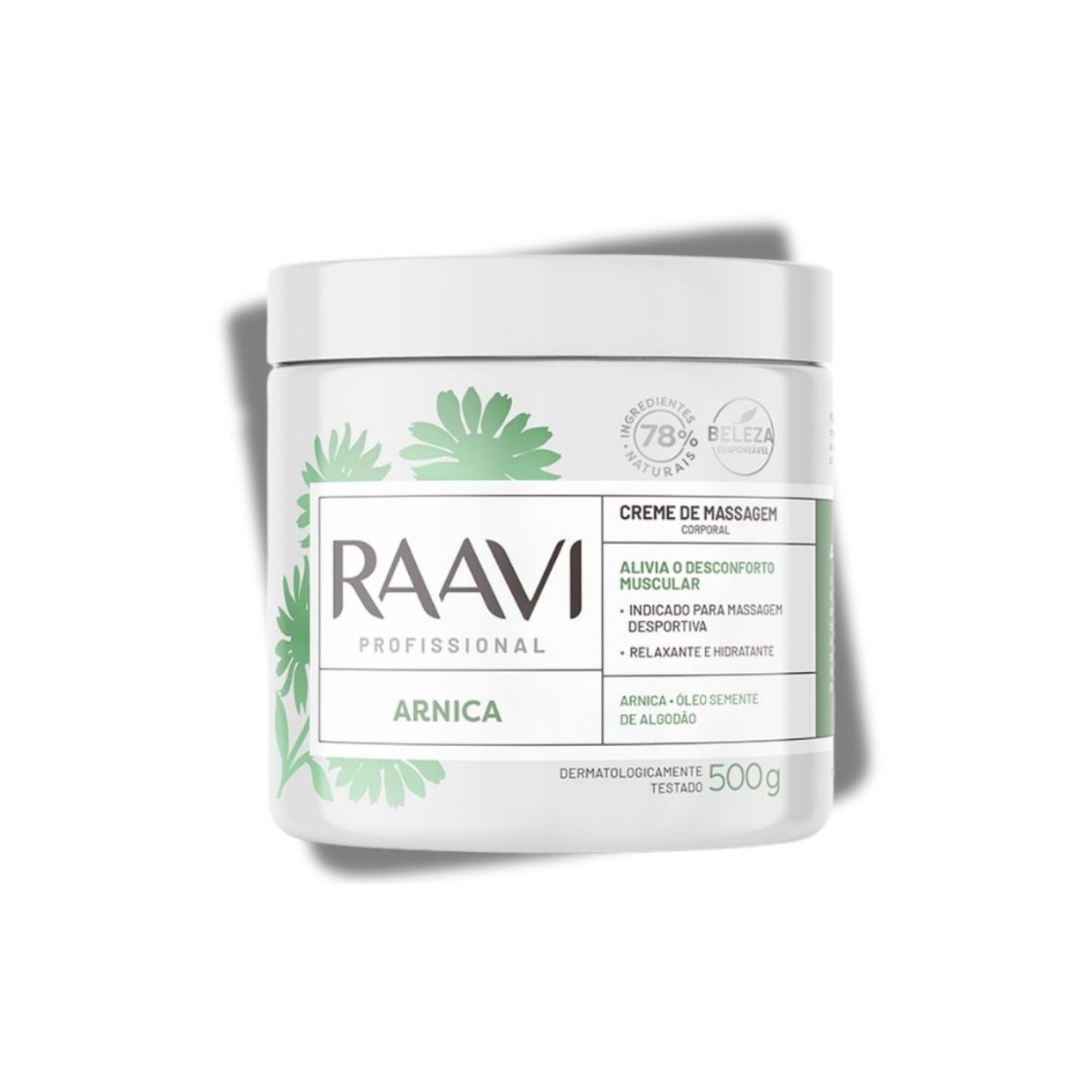 Raavi Creme de Massagem Arnica 500 g