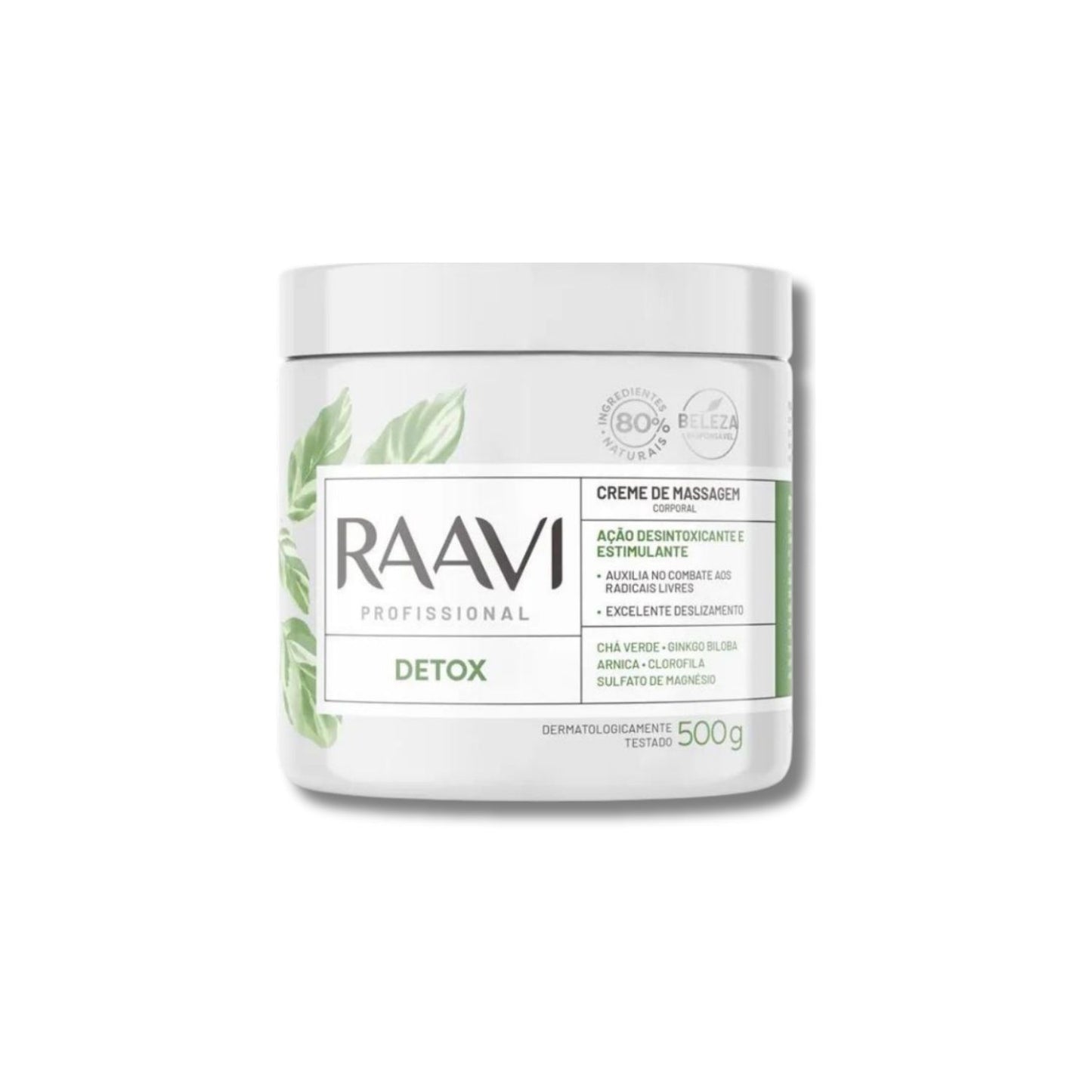Raavi Creme de Massagem Detox 500 g