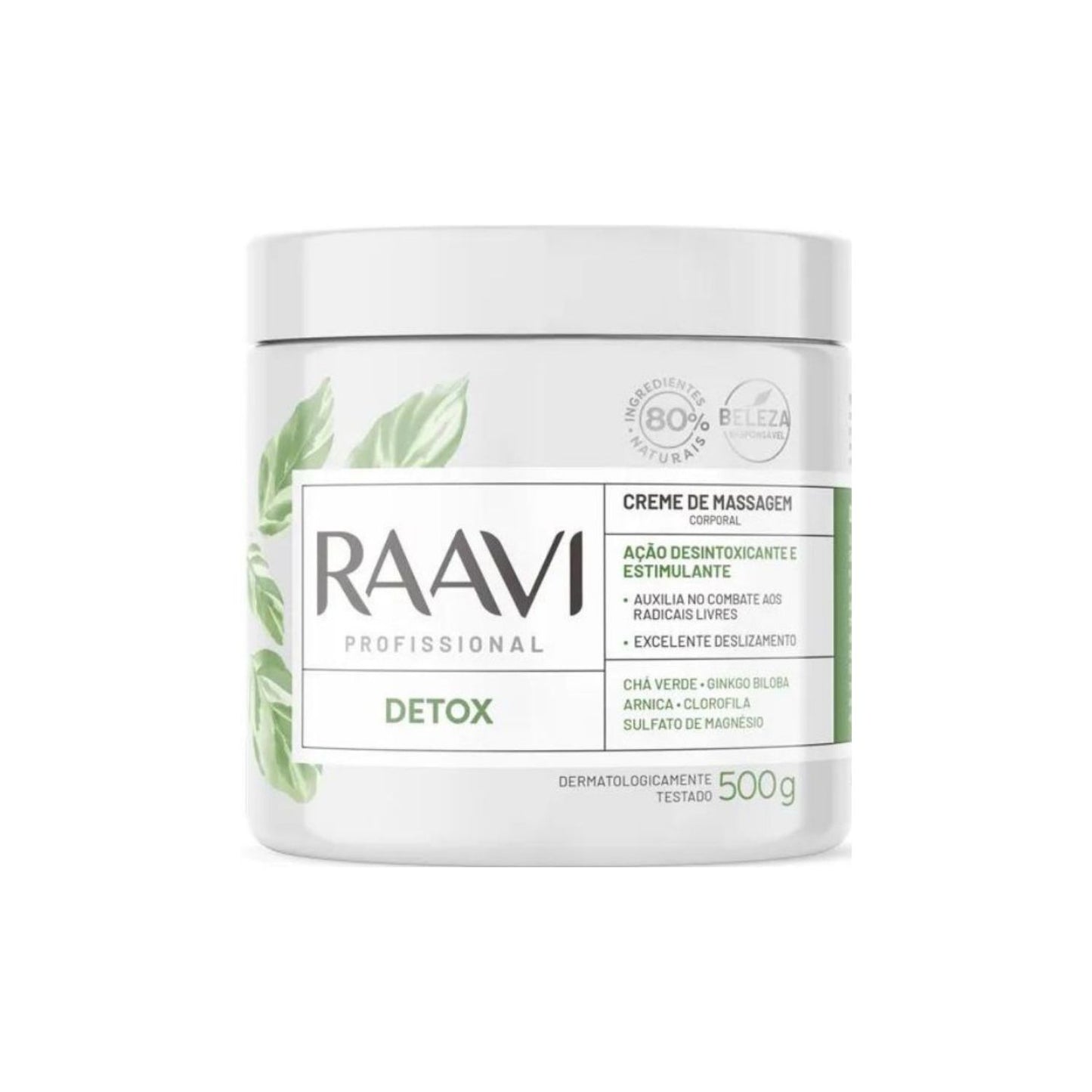 Raavi Creme de Massagem Detox 500 g