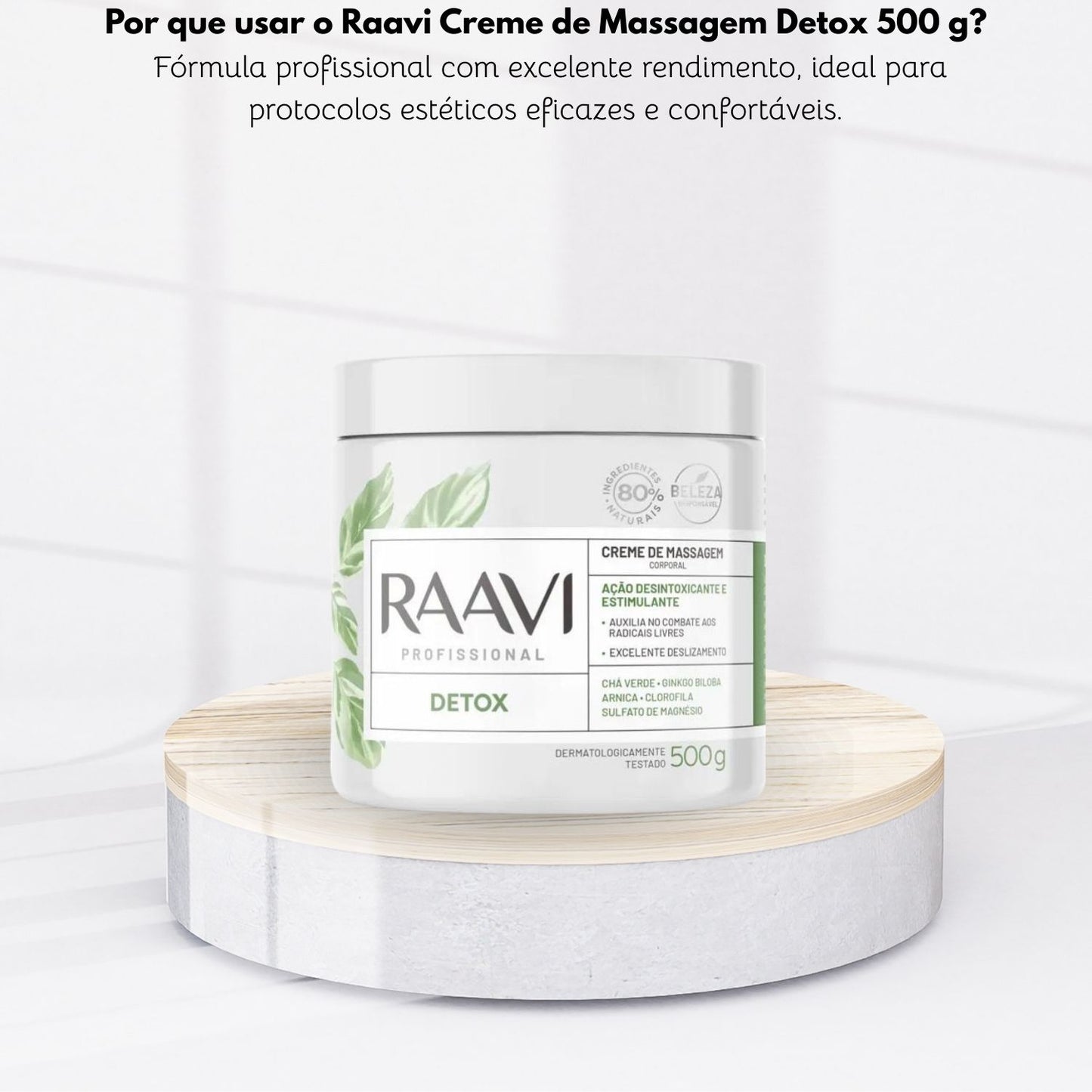 Raavi Creme de Massagem Detox 500 g