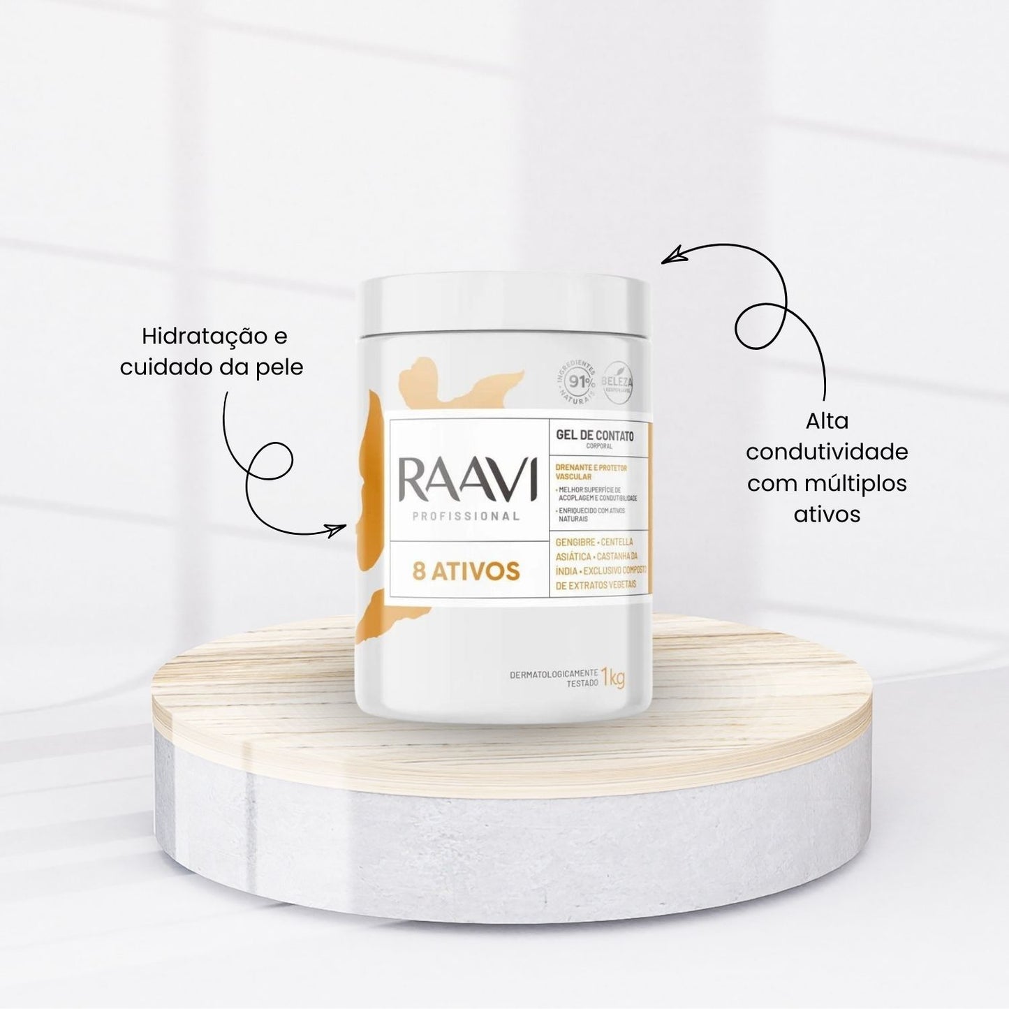 Raavi Gel Contato 8 Ativos 1 Kg