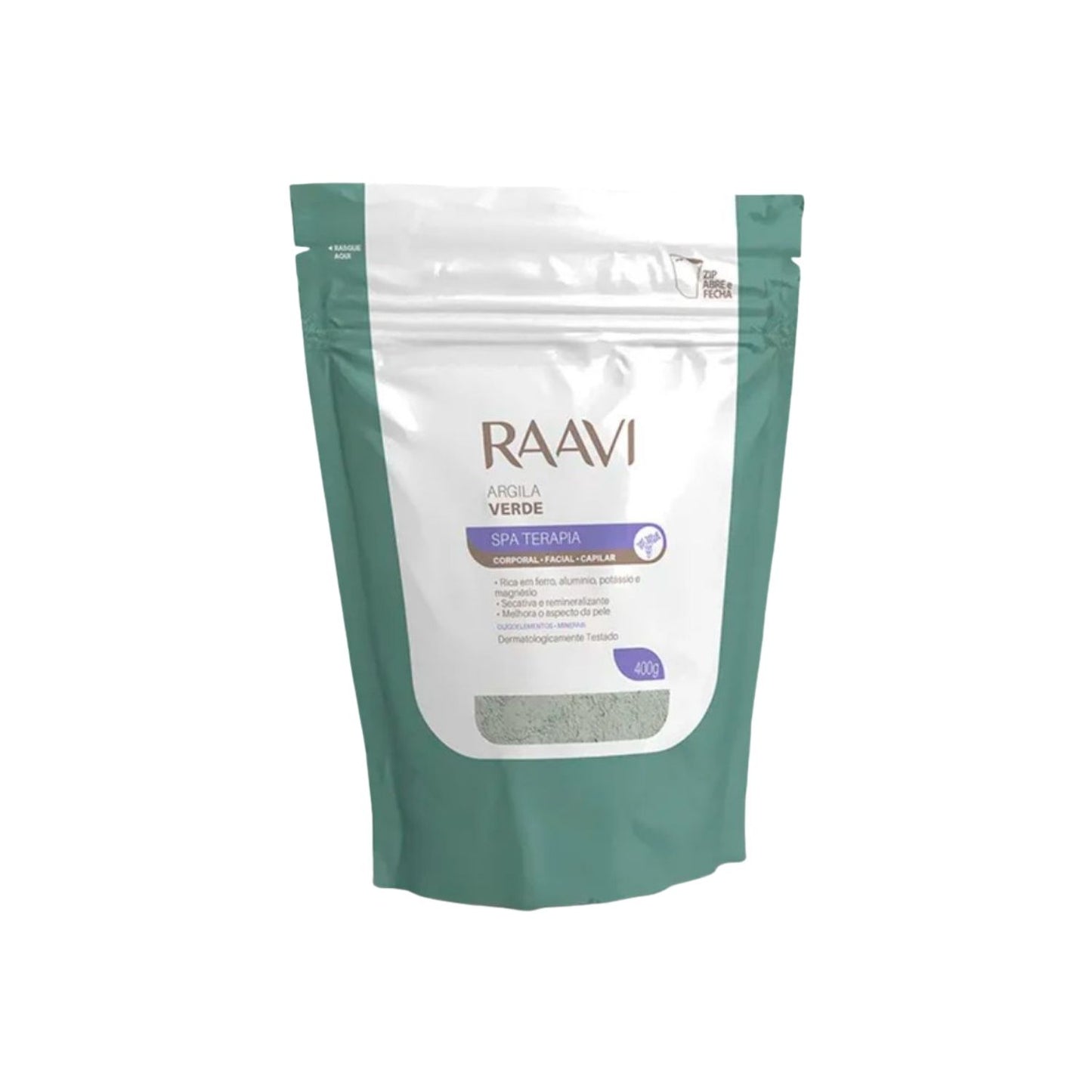 Raavi SPA Terapia Corporal Facial Capilar Argila Verde 400 g