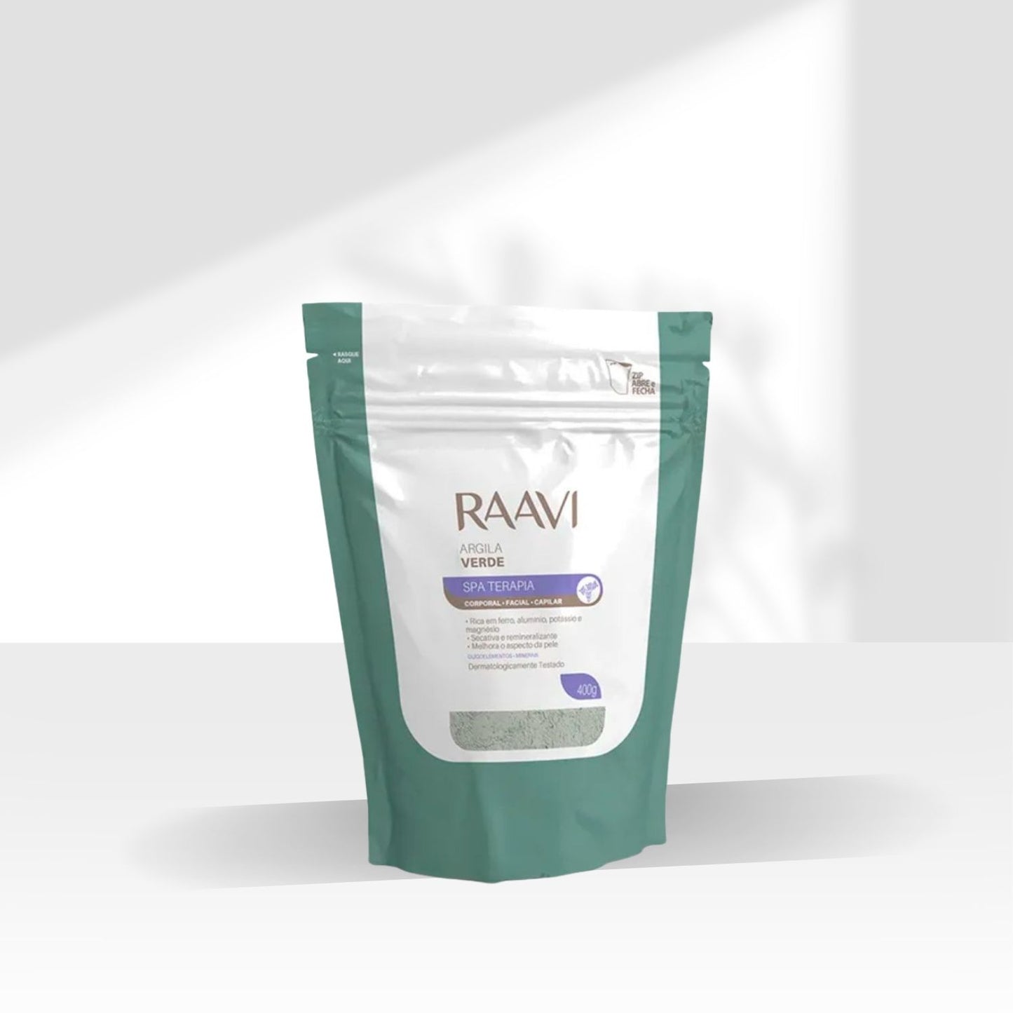 Raavi SPA Terapia Corporal Facial Capilar Argila Verde 400 g
