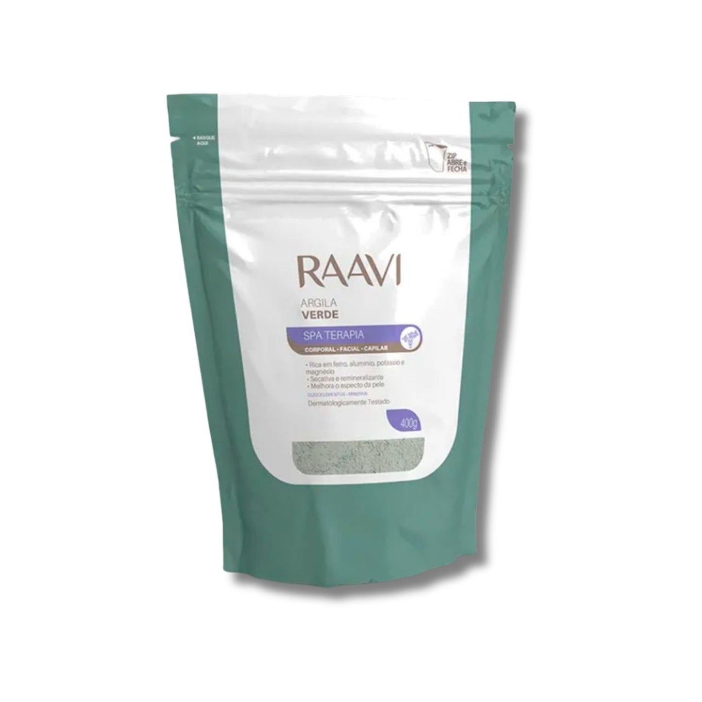 Raavi SPA Terapia Corporal Facial Capilar Argila Verde 400 g