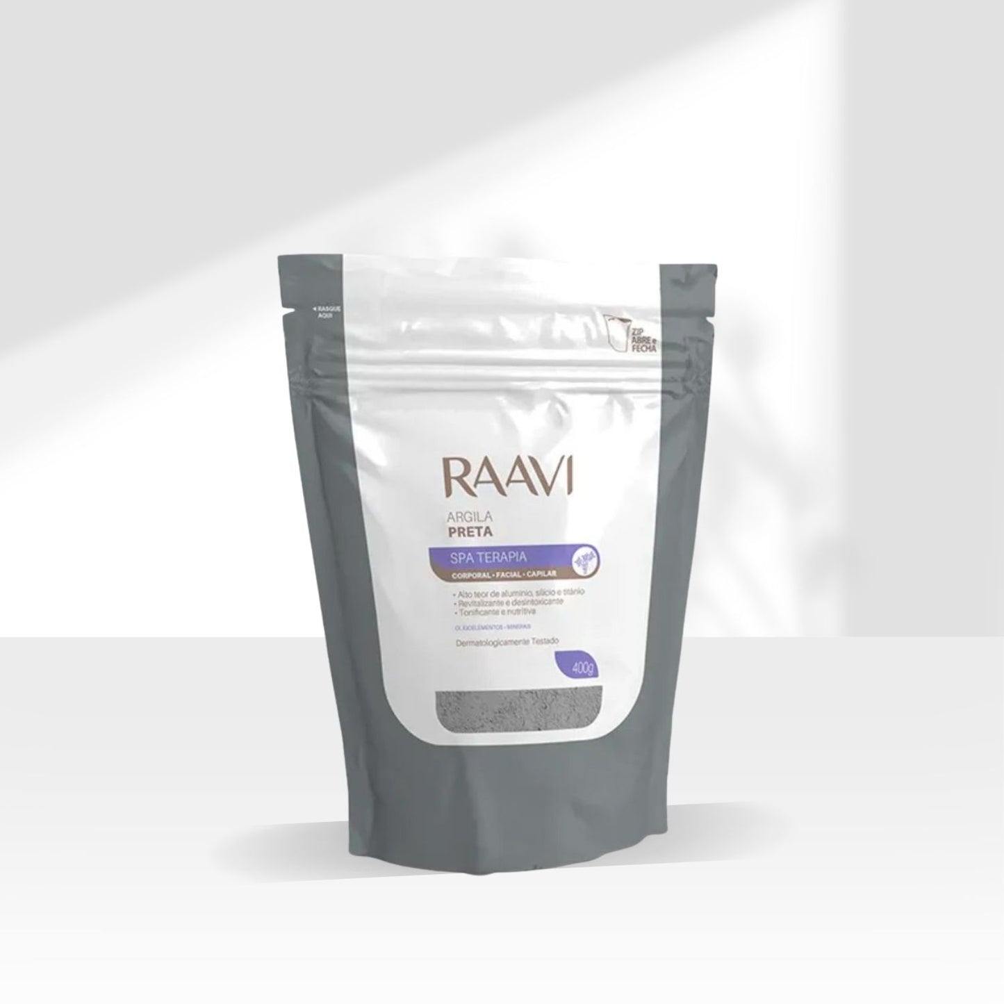 Raavi SPA Terapia Corporal Facial Capilar Argila Preta 400 g