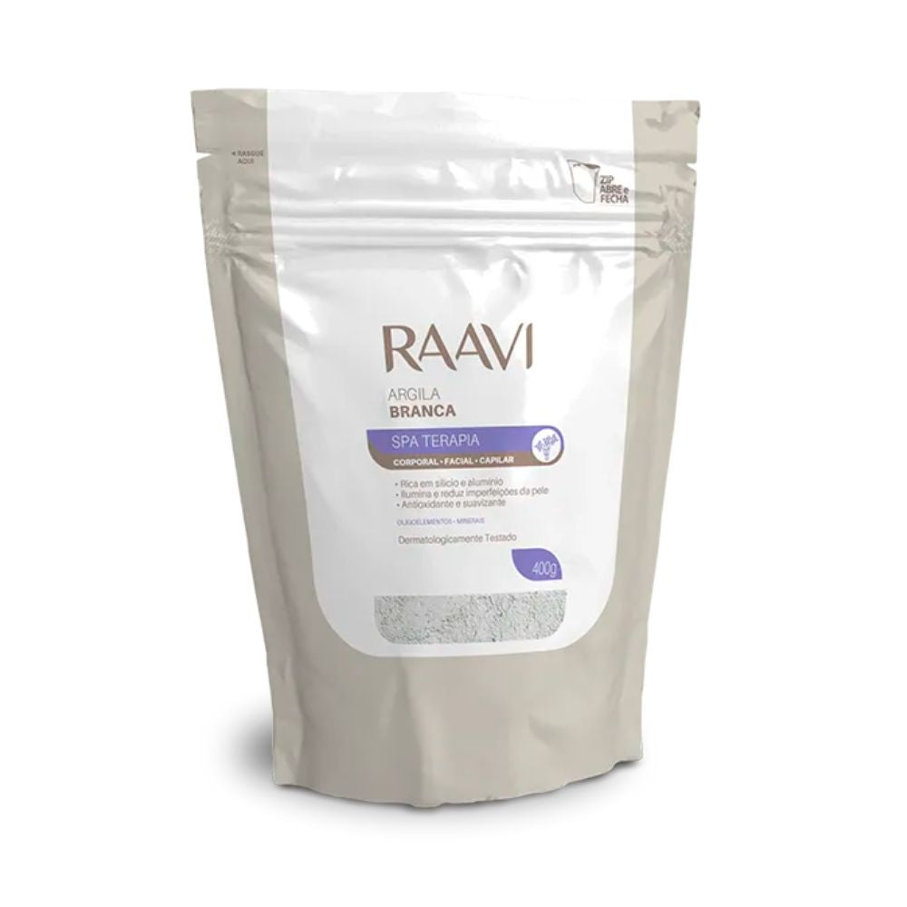 Raavi SPA Terapia Corporal + Facial + Capilar Argila Branca 400 g