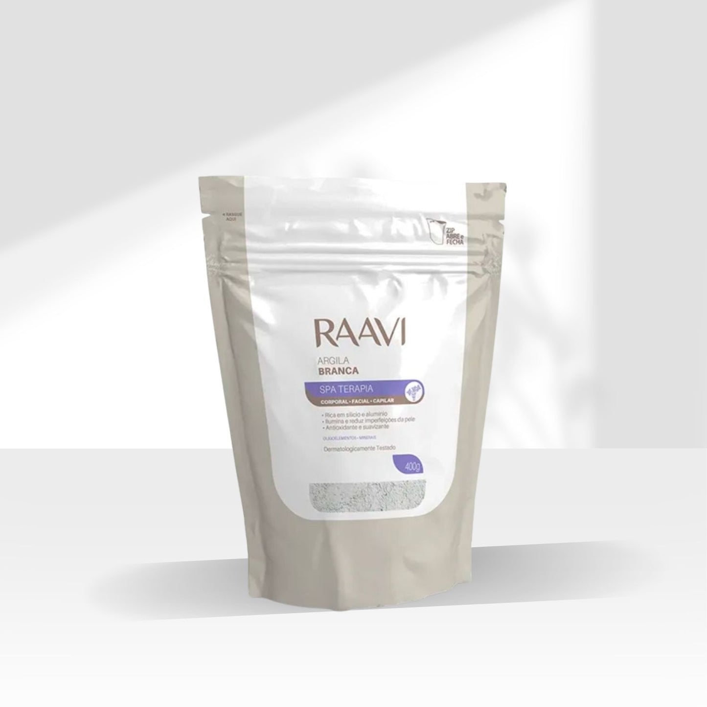 Raavi SPA Terapia Corporal + Facial + Capilar Argila Branca 400 g