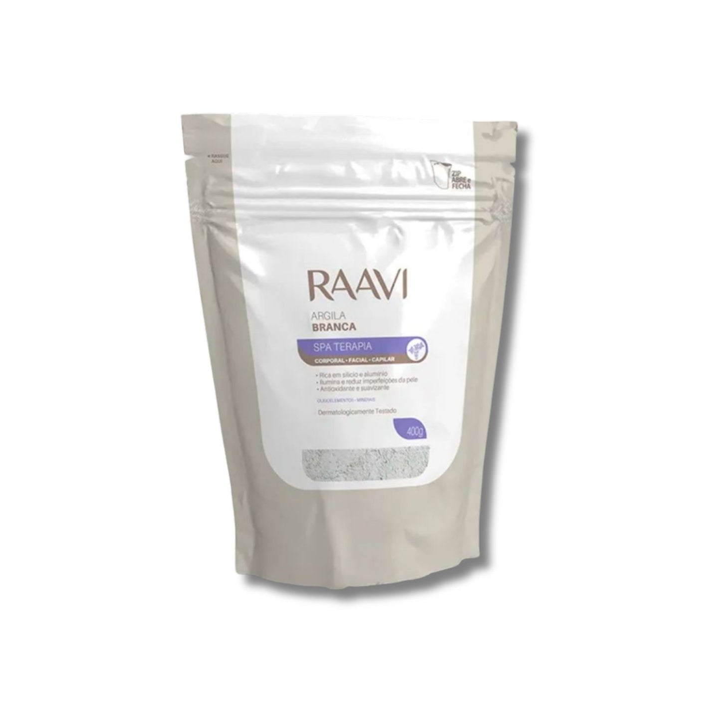 Raavi SPA Terapia Corporal + Facial + Capilar Argila Branca 400 g