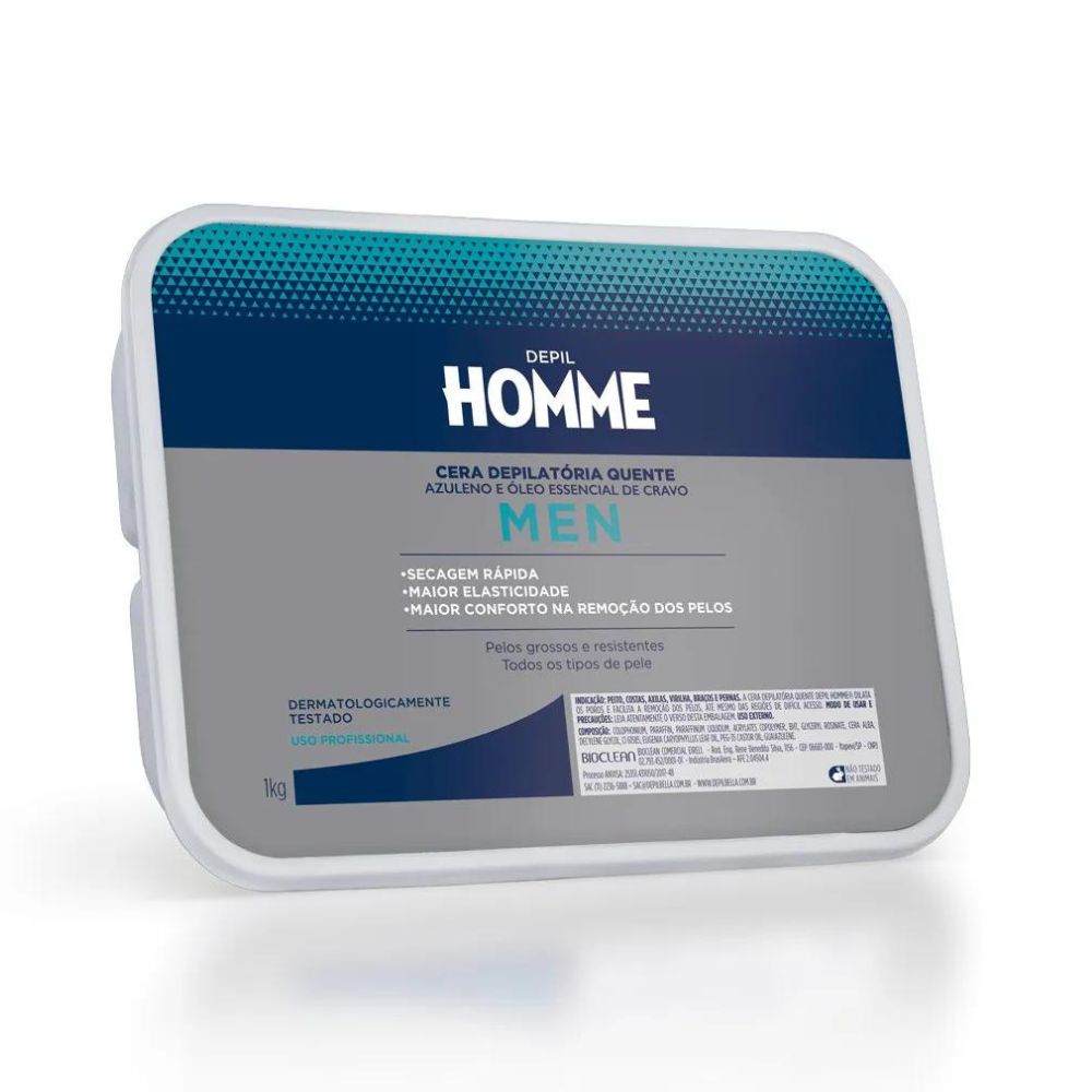Cera Depilatória Depil Bella Homme Quente 1000 g