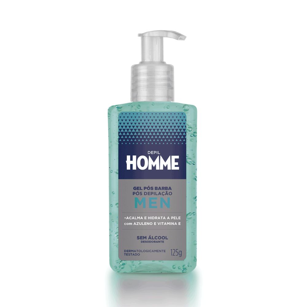 Depil Bella Homme Gel Pós-Barba e Pós-Depilação 125 g