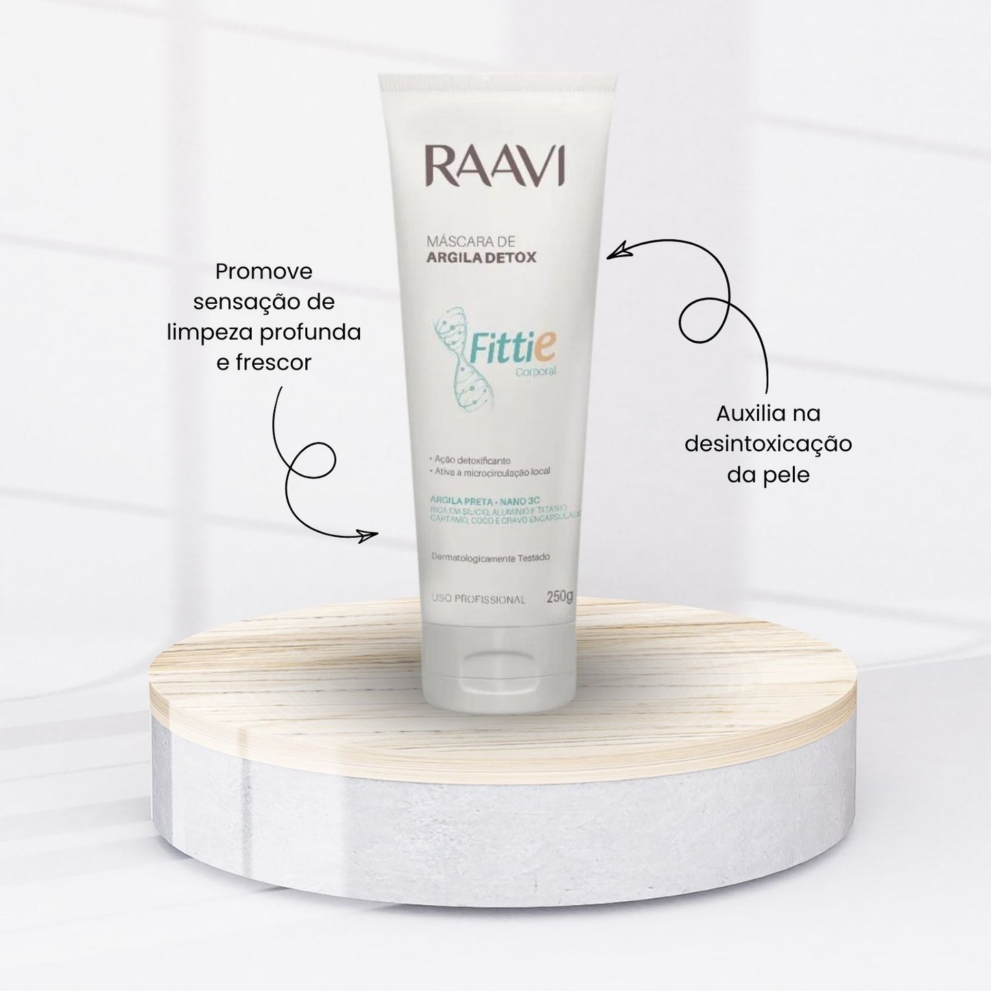 Raavi Fittie Máscara de Argila Detox 250 g