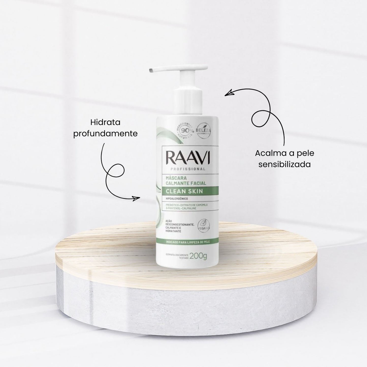 Raavi Clean Skin Máscara Calmante Facial 200 g