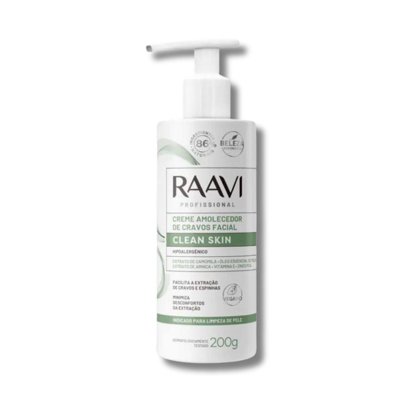 Raavi Clean Skin Creme Amolecedor de Cravos Facial 200 g