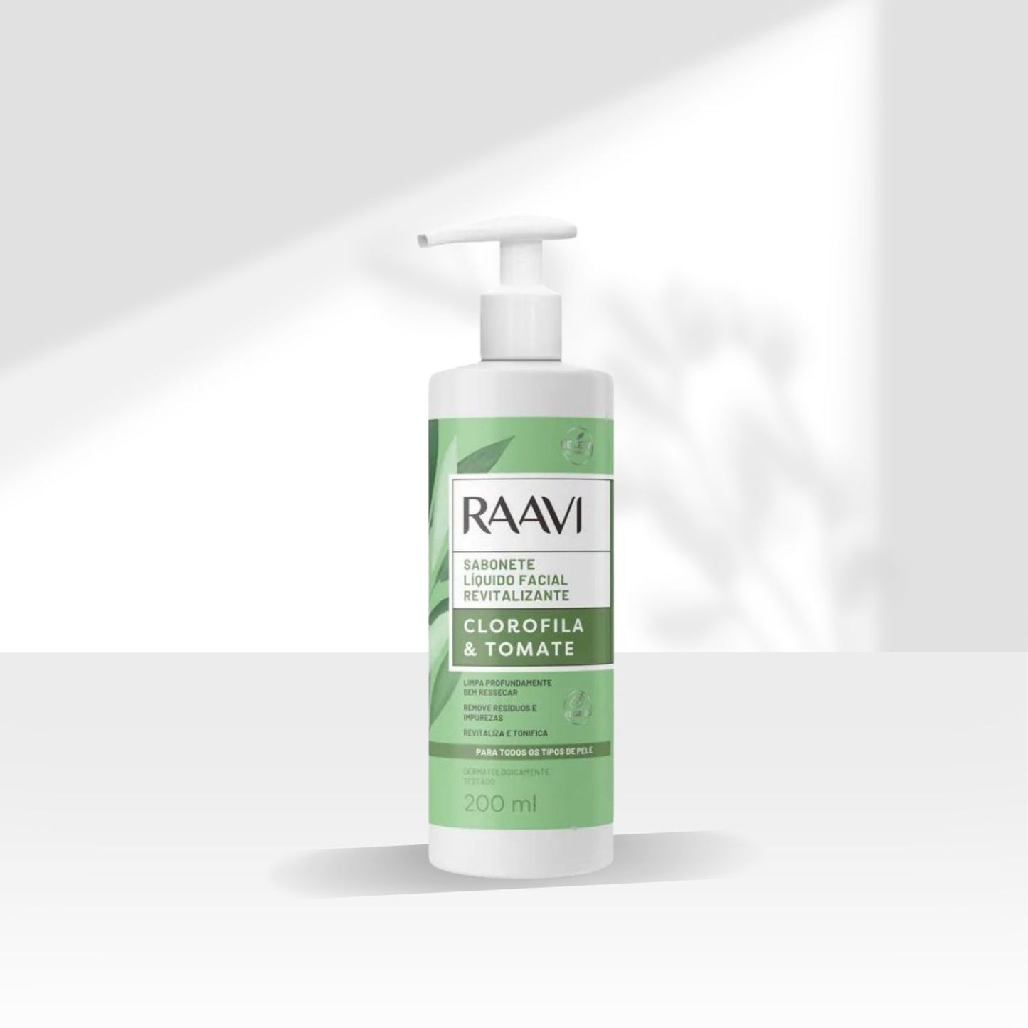 Raavi Sabonete Líquido Facial Revitalizante Clorofila e Tomate 200 ml